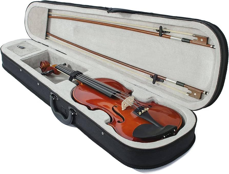 分数バイオリン1/4 弓と肩当て、ケース付き 2025年版】バイオリン
