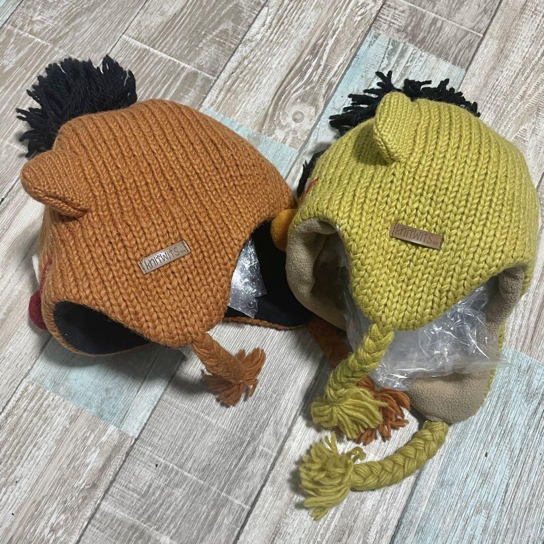 Amazon.co.jp: セサミストリート バート アーニー ニット帽 キッズ