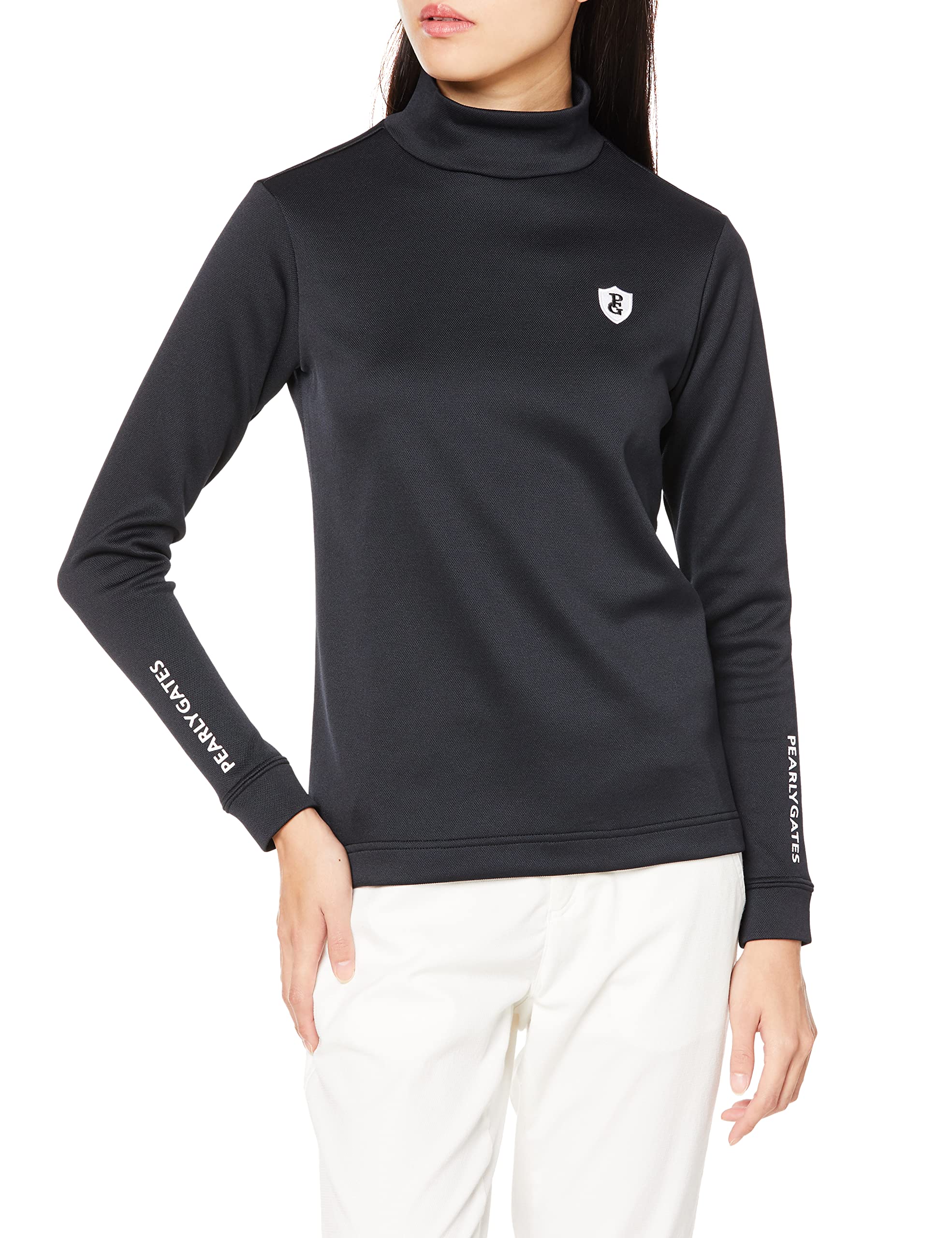 PEARLY GATES ブラック/ターコイズ 長袖スニード/インナー セット4