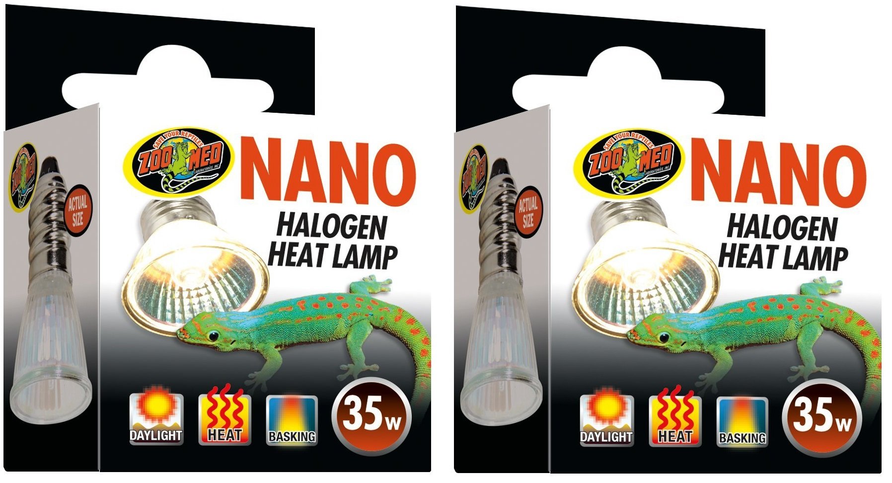 Amazon.com: (2 Pack) Zoo Med Labs 35W Nano Halogen Heat Lamp : Pet