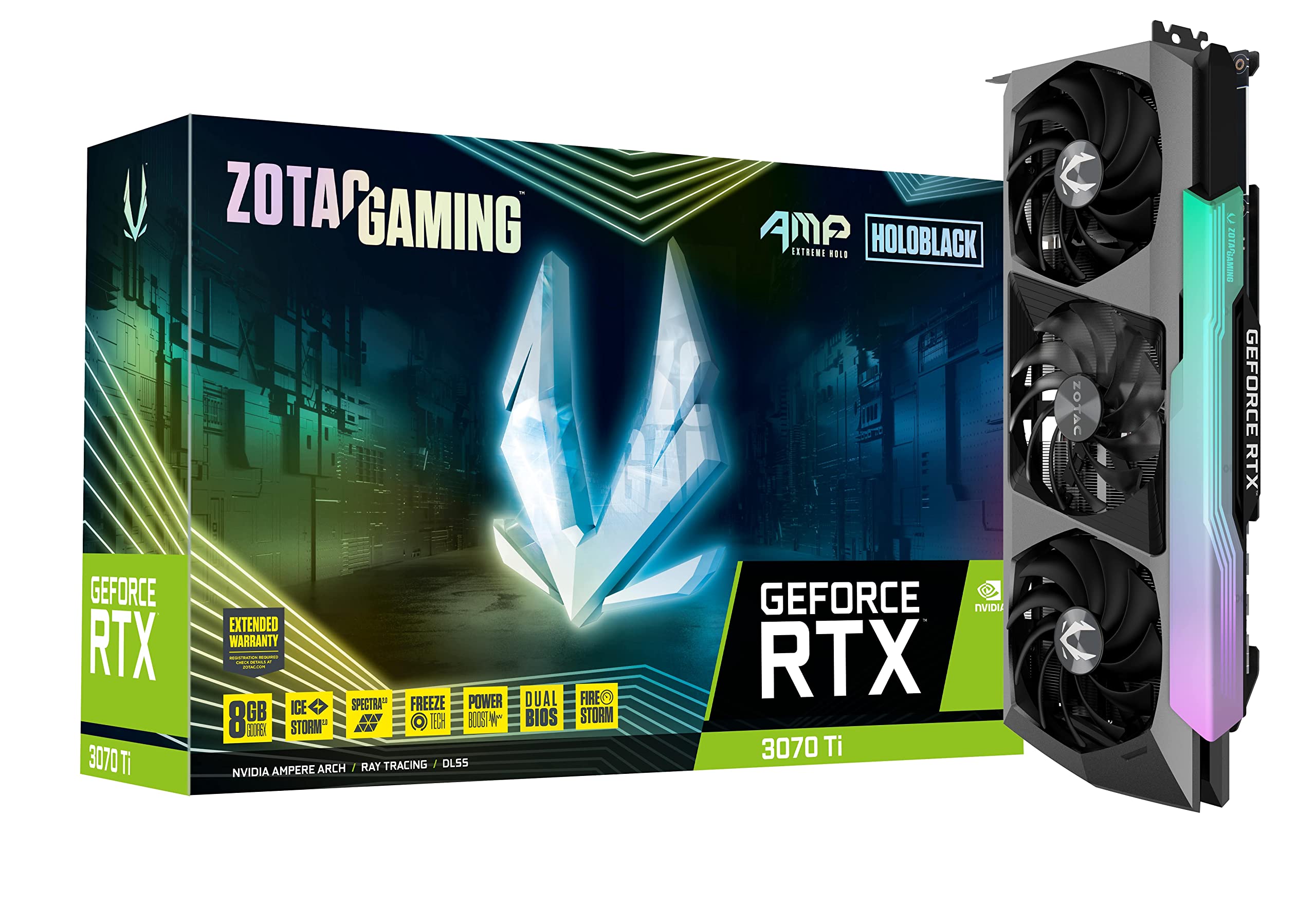 Amazon.com: ZOTAC Gaming GeForce RTX 3070 Ti AMP Extreme Holo 8GB