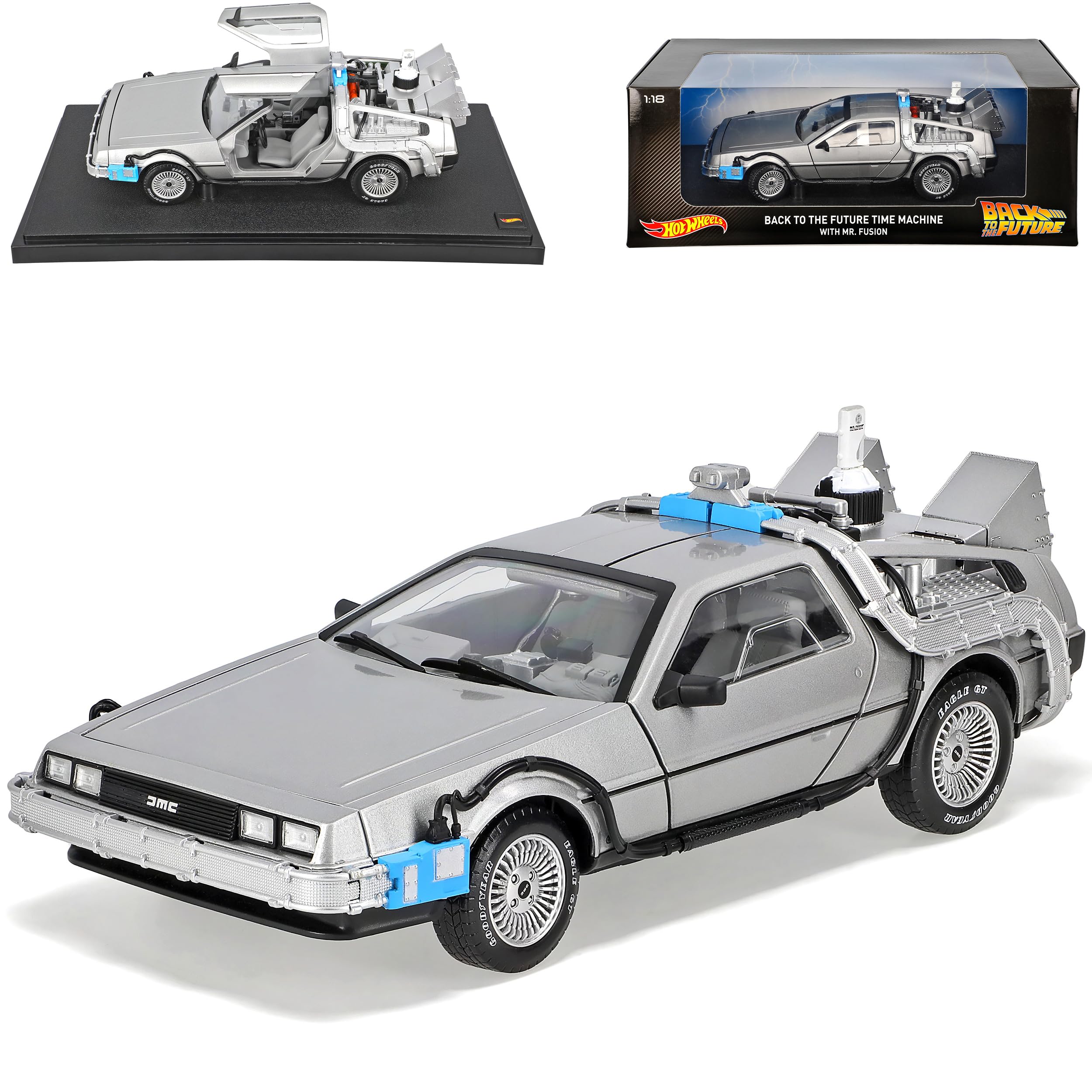 Mattel Delorean Zurück in die Zukunft Back to The Future 1/18 Hot