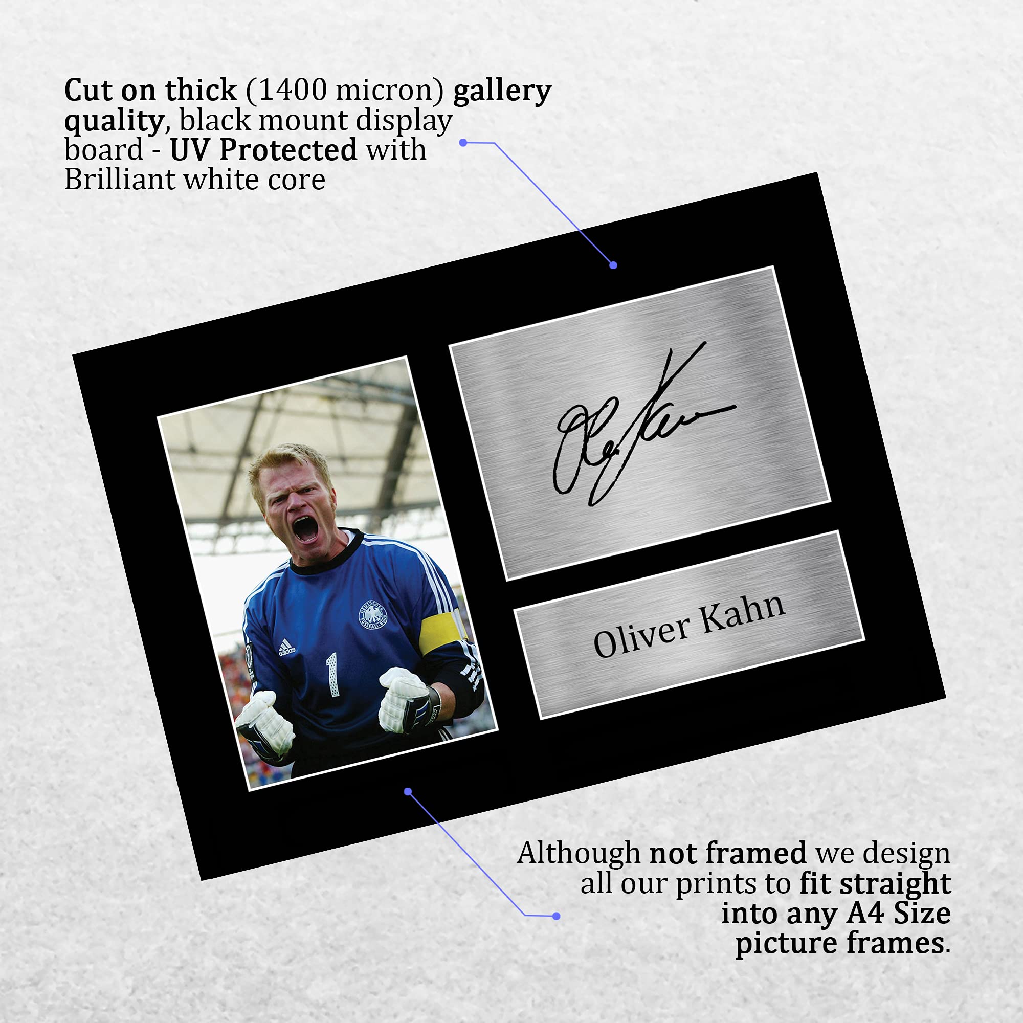 Amazon.co.jp: HWC Trading A4 オリバー・カーン ドイツ ギフト ファン