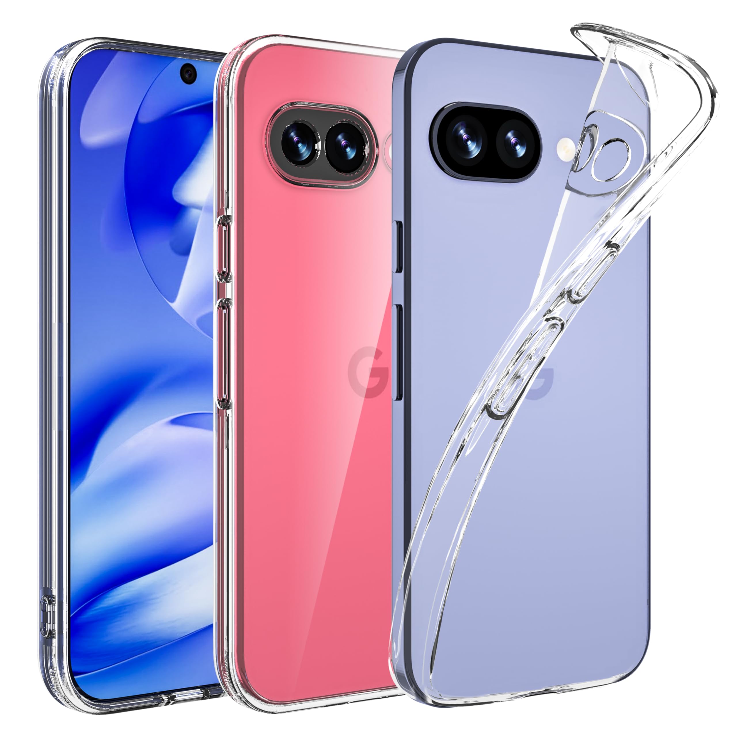 Amazon.co.jp: Google Pixel 9a 用 ケース クリア 薄型 ドイツバイエル