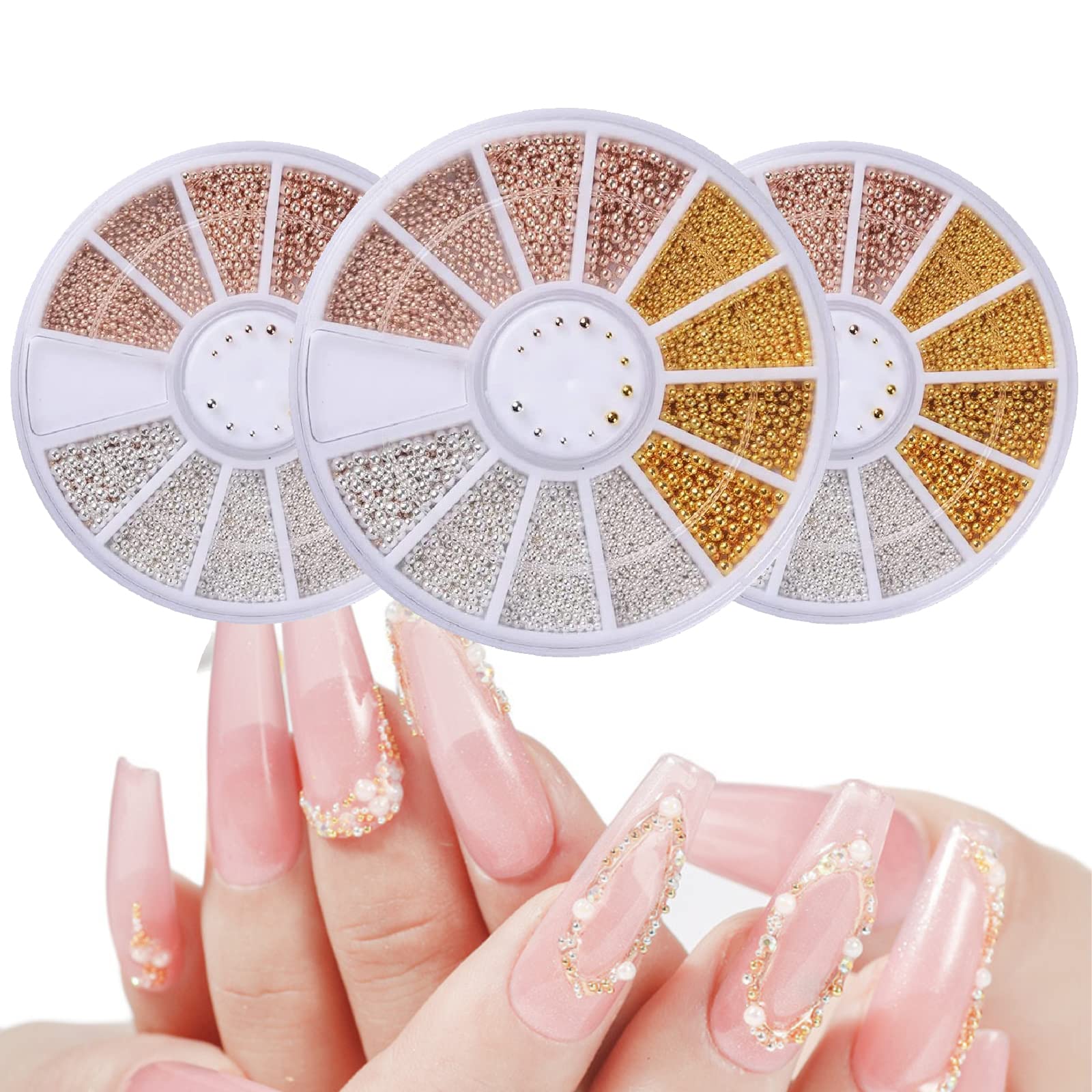 Amazon.co.jp: BEROZA ブリオンパーツ 3セット ネイルパーツ 極小 3D