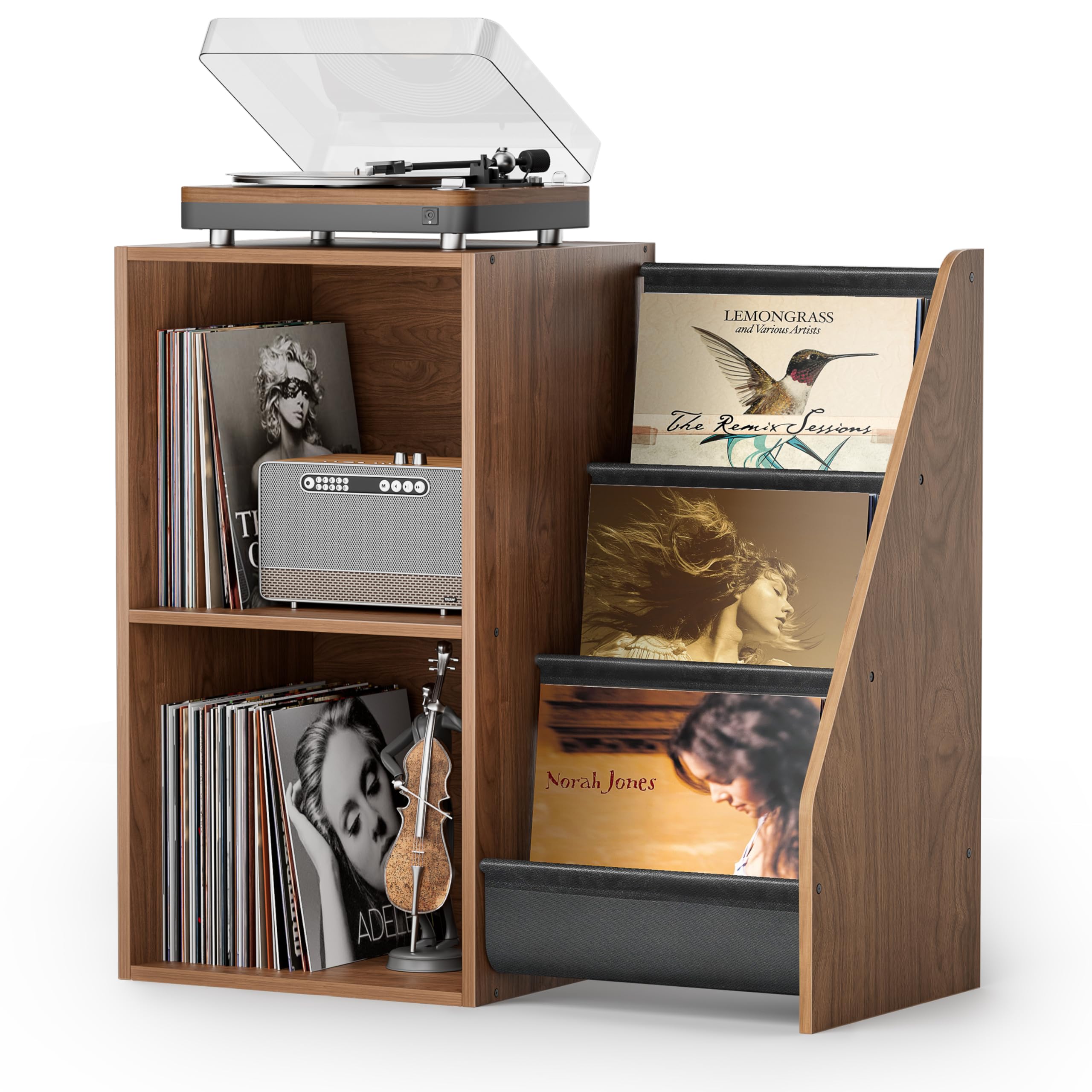 Amazon.co.jp: レコードラック、レコード棚、木製レコード収納ラック