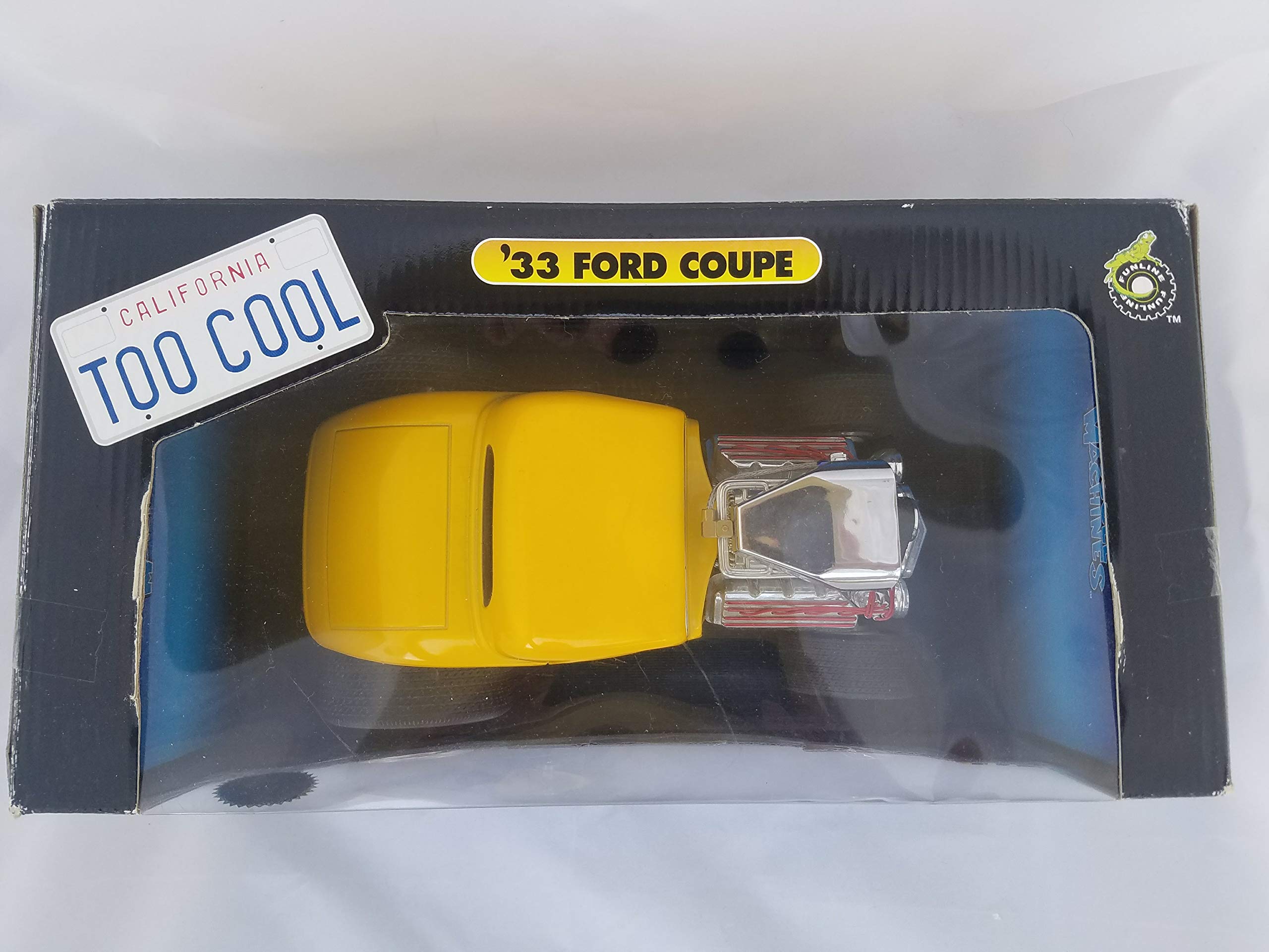 Amazon.com: 1933 Ford Coupe Muscle Machine 1:18 Metal fundido a