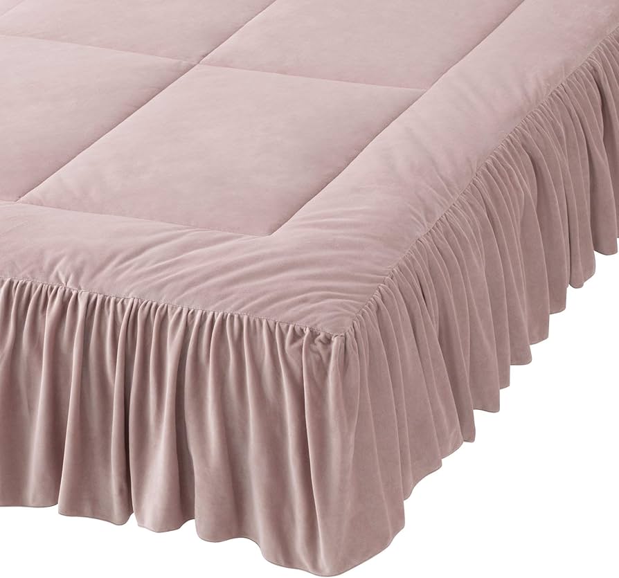 Amazon｜Francfranc フランフラン WARMY フリル ベッドパッド ダブル