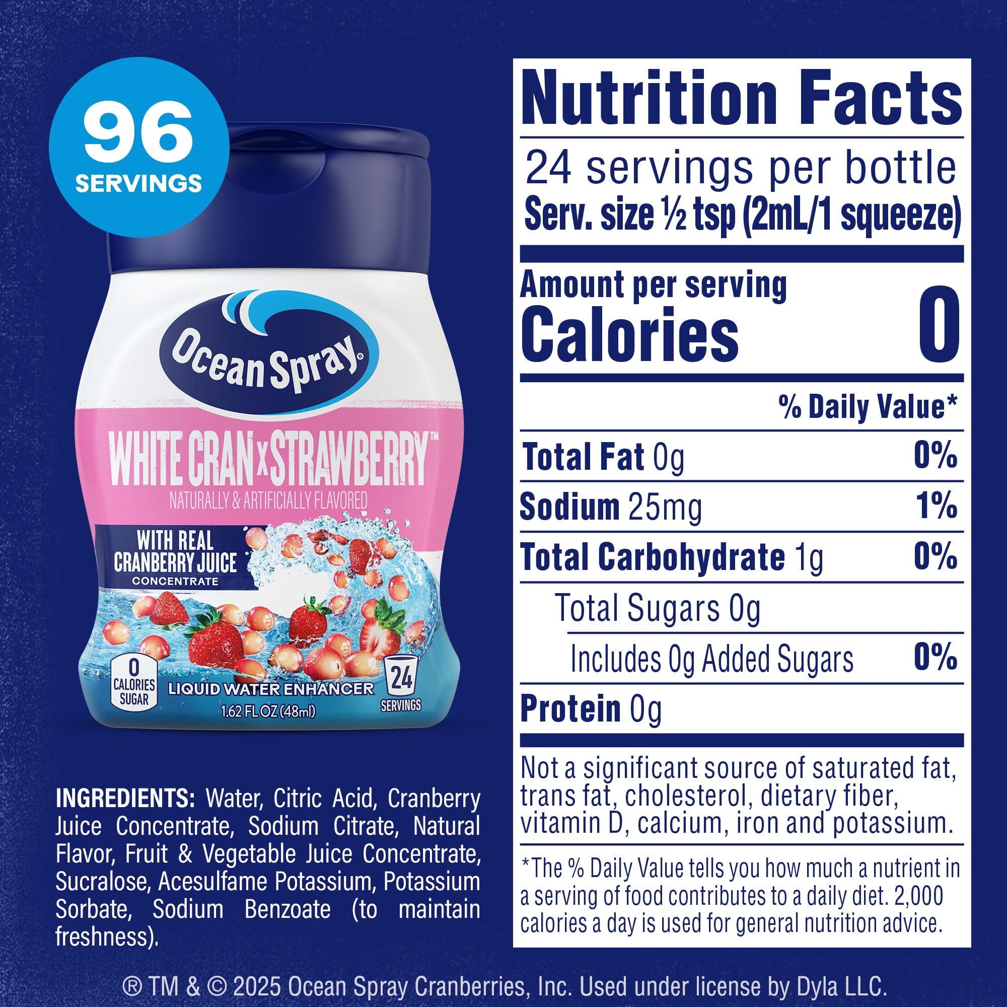 Amazon.com : Ocean Spray Liquid Water Enhancer, White Cran
