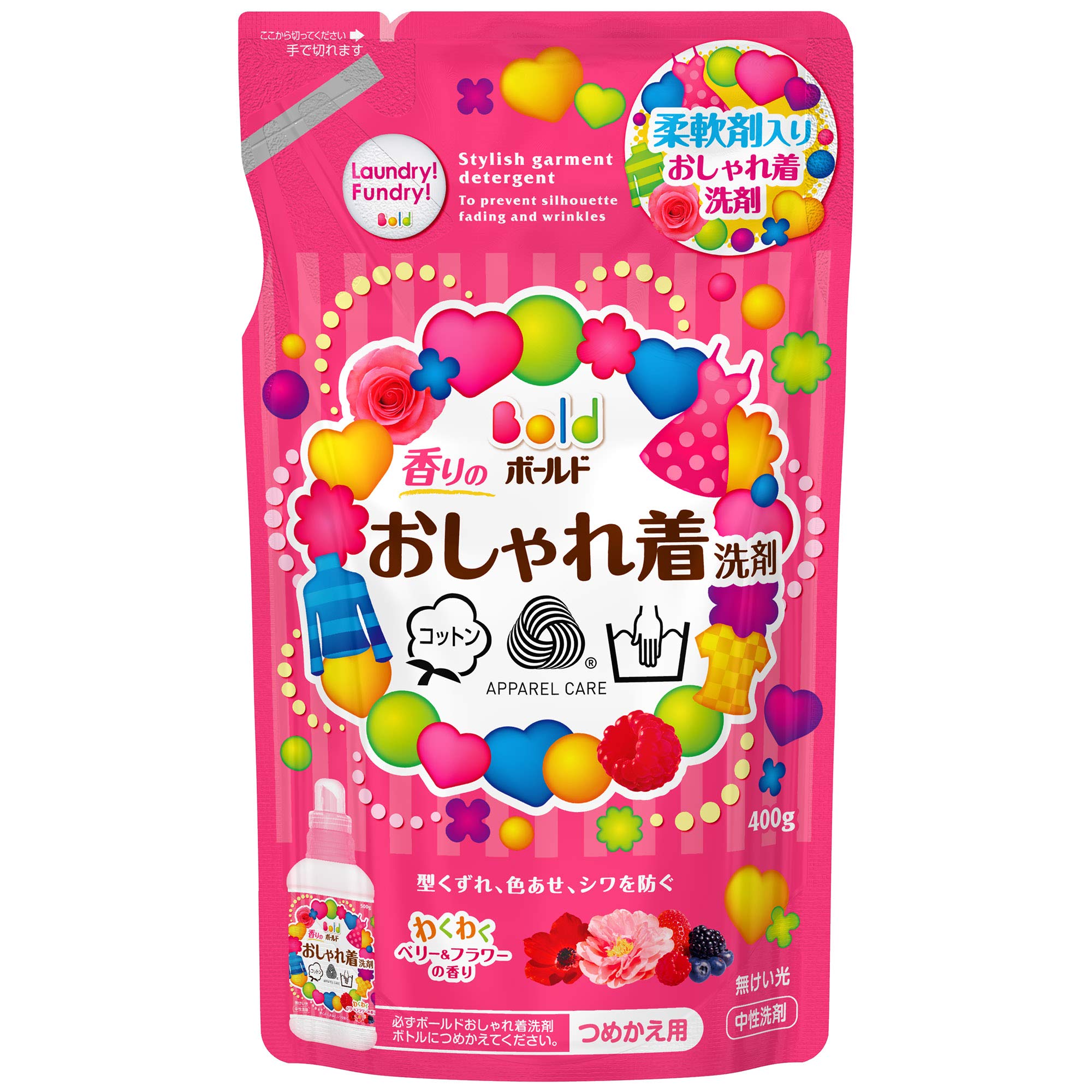 Amazon | ボールド 香りのおしゃれ着洗剤 つめかえ用400g | Bold