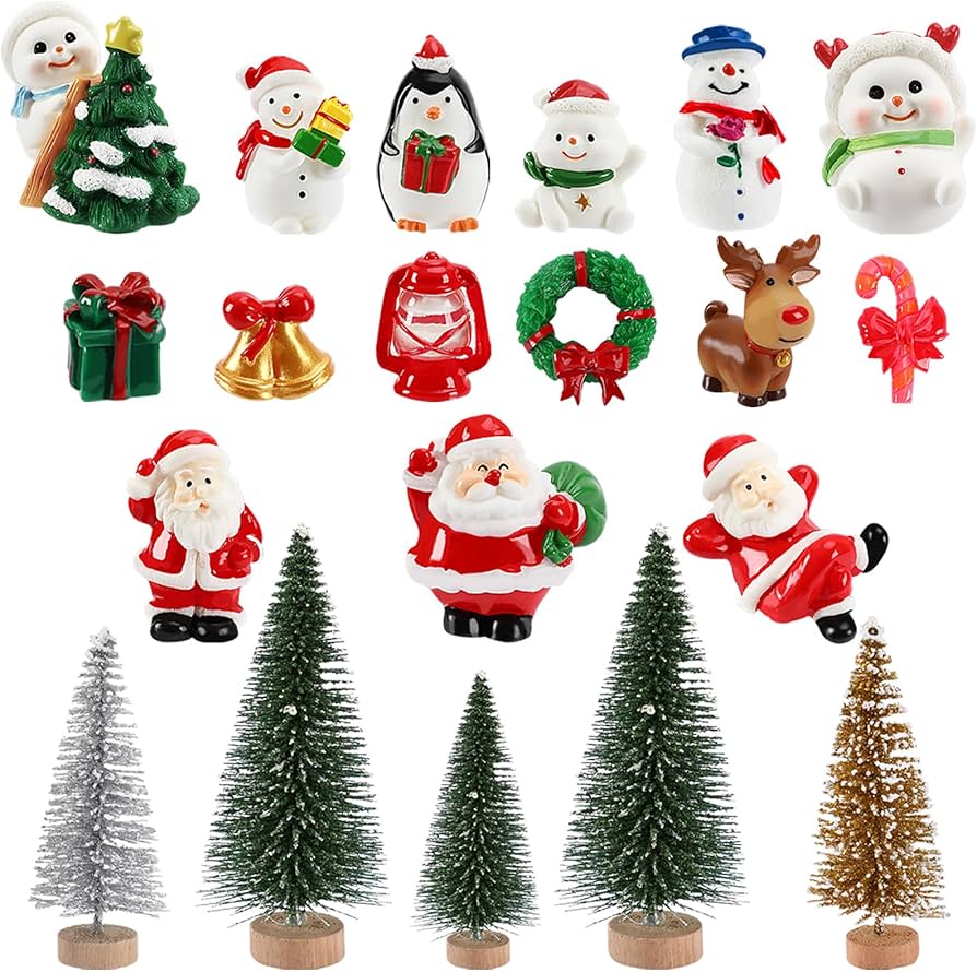 Amazon | JANLOFO クリスマス ミニチュア 20個 クリスマスオーナメント
