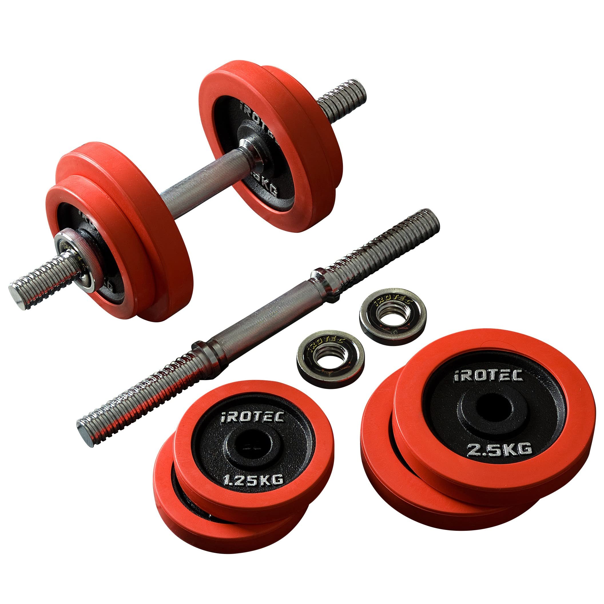 Amazon | IROTEC(アイロテック) ラバー ダンベル20KGセット（片手10kg