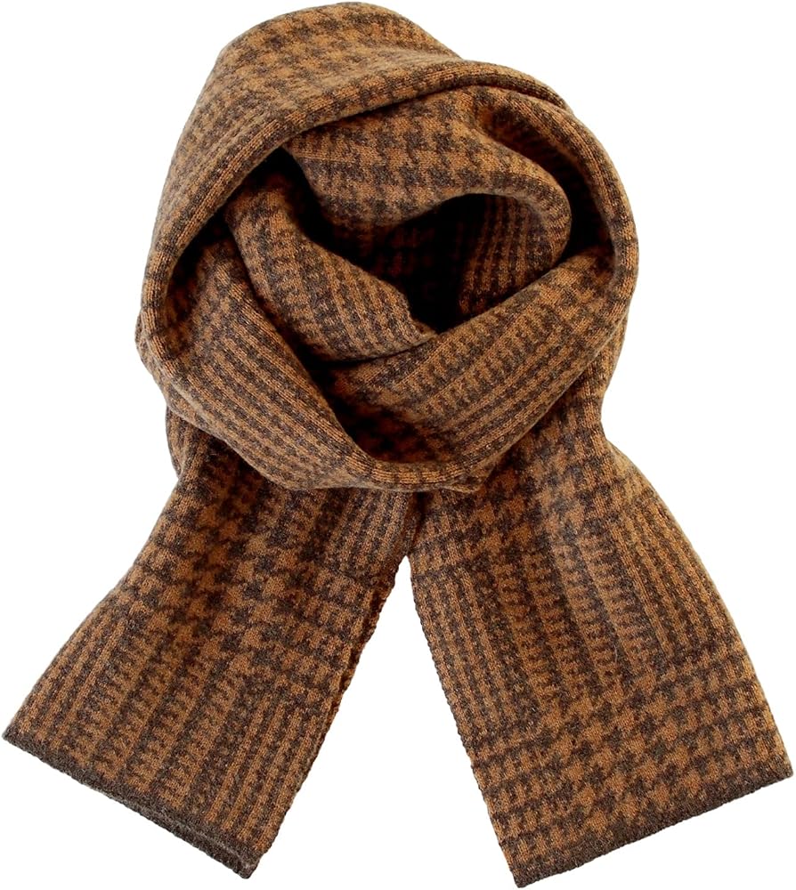 Amazon | [プロディガル] カシミヤ 100% グレンチェック柄 マフラー