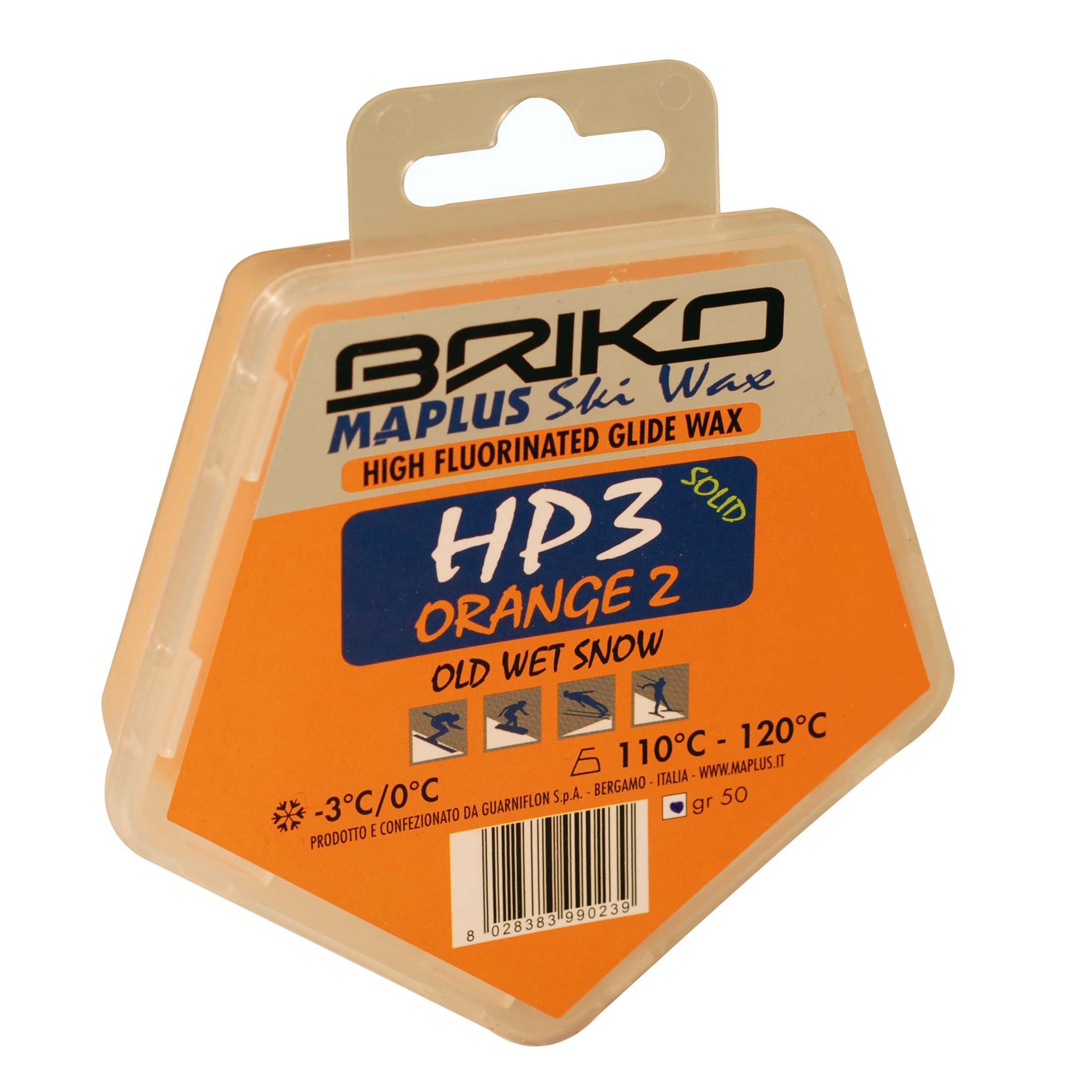 Amazon | Briko-Maplus HP3 オレンジ2 高フッ素化スキー&スノーボード