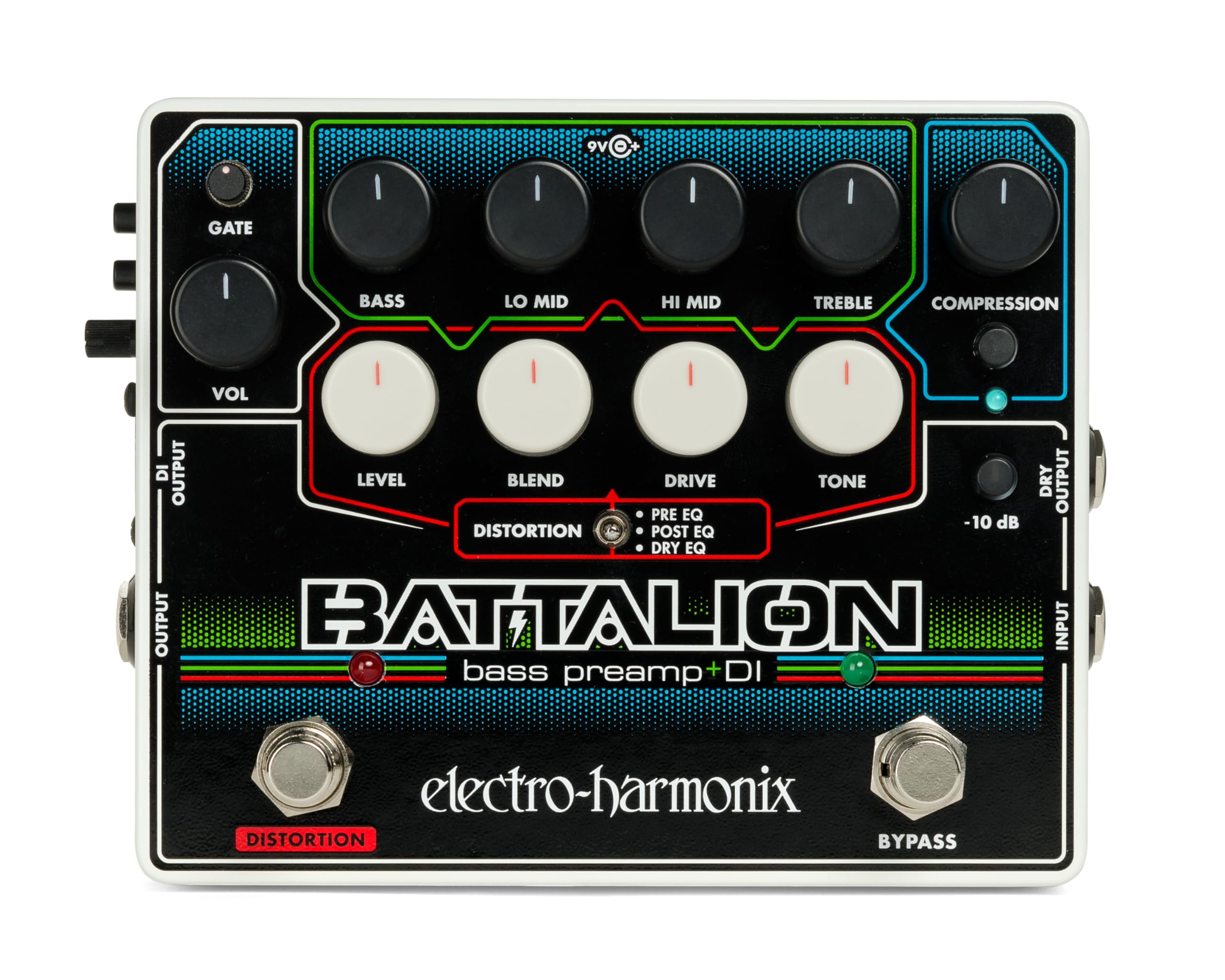 Amazon.com: Electro-Harmonix Battalion Black 4-band EQ, MOSFET