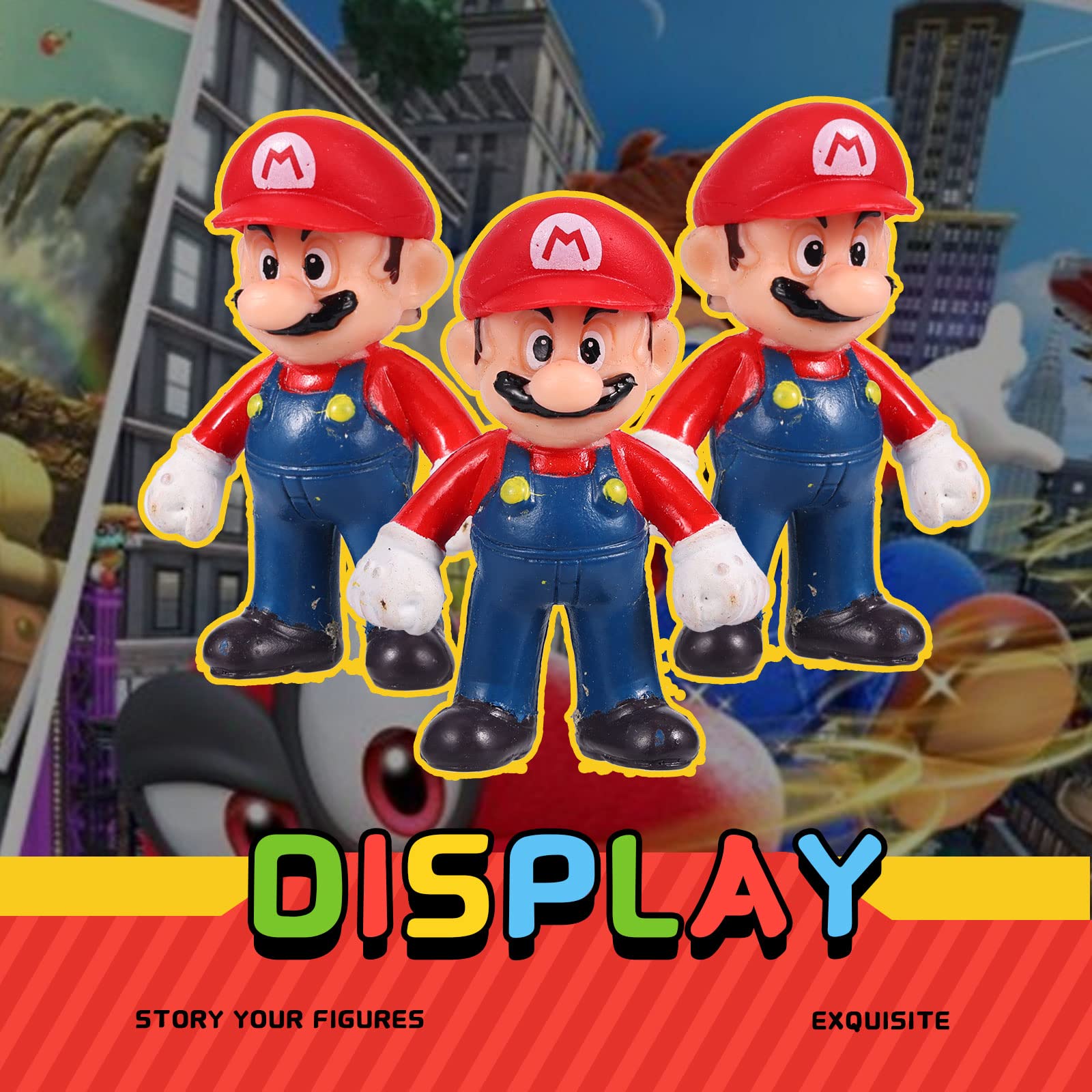 Amazon.co.jp: Isaneihas マリオフィギュア 48個セット おもちゃ