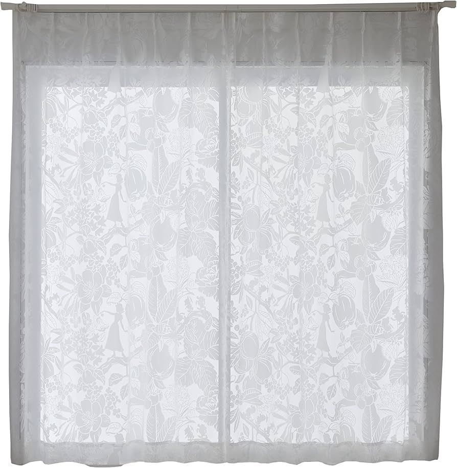 Amazon｜スミノエ(Suminoe) セミオーダーレースカーテン ホワイト 幅