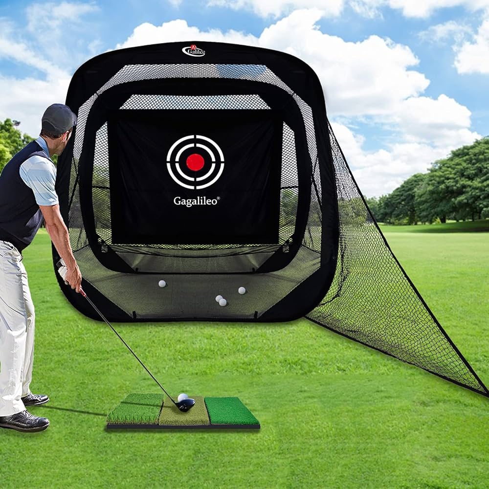 Amazon.co.jp: ゴルフネット 練習用 折りたたみ 室内屋外