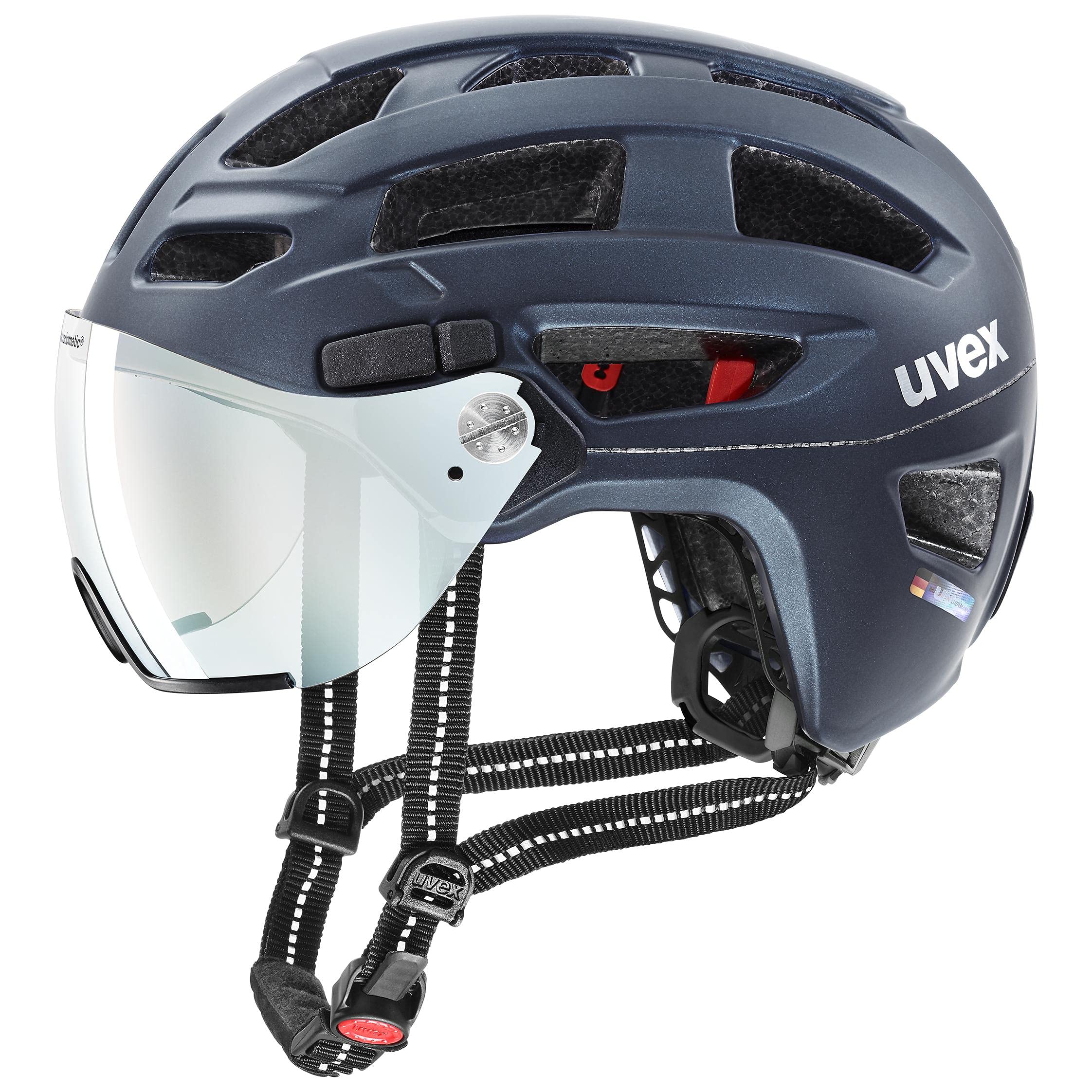 Amazon | uvex(ウベックス) 調光バイザー付き自転車ヘルメット LED