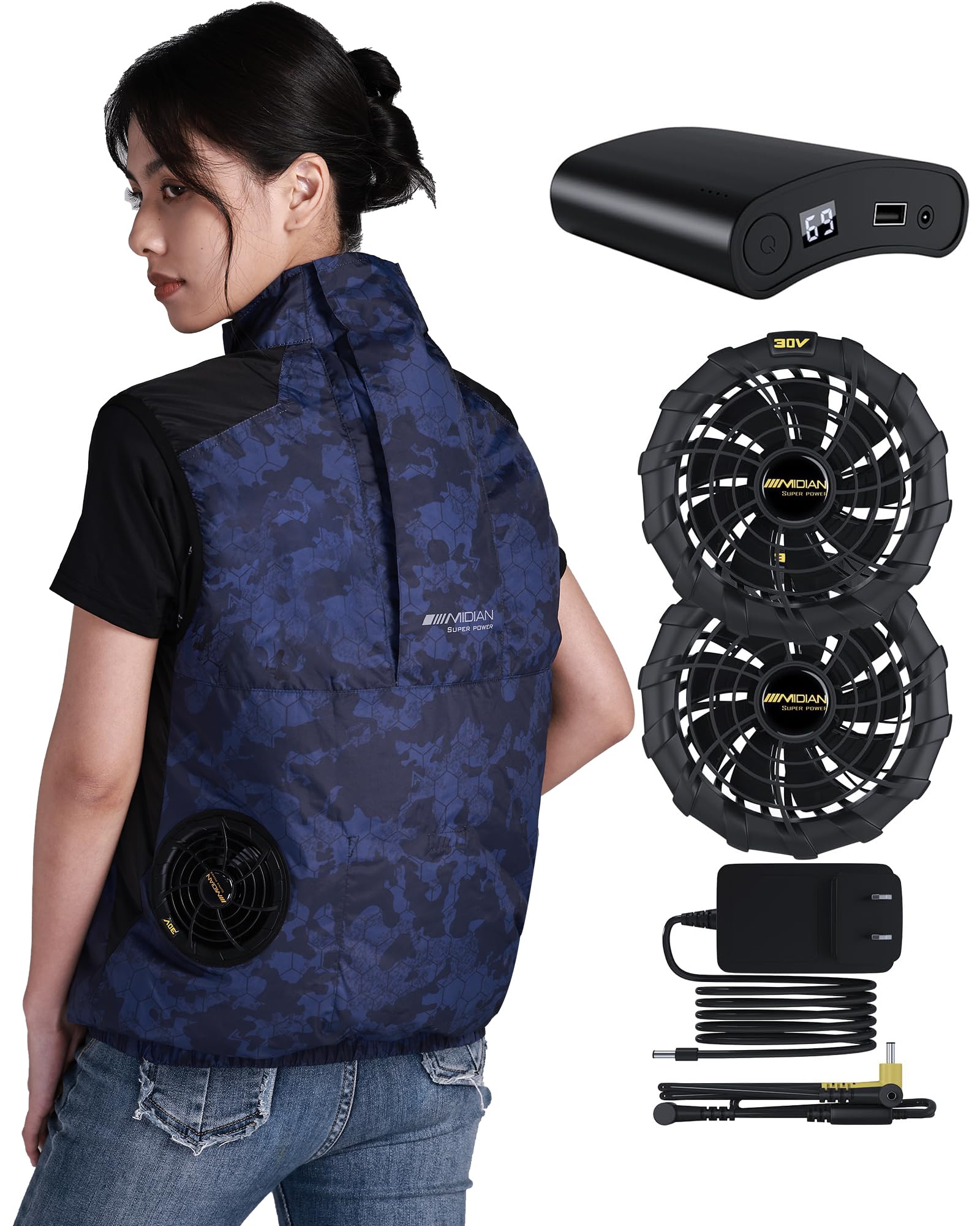 新品タグ付き PEARLY GATES USBファン付きベスト Mサイズ PEARLY GATES