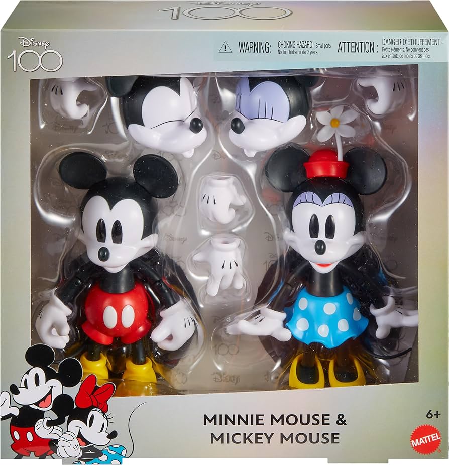Amazon.com: Mattel Disney 100 Collectible Action Figures Mickey