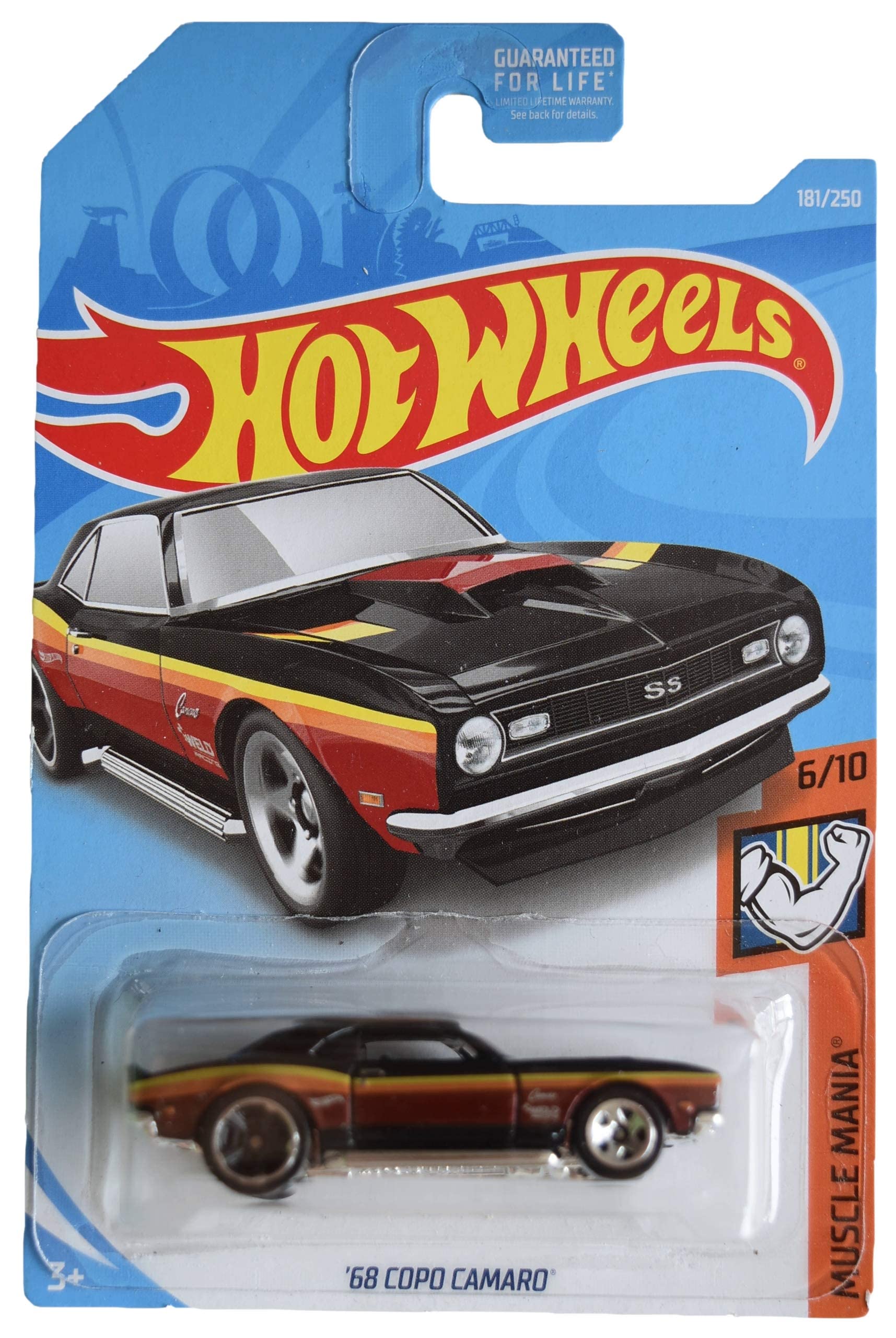Amazon.com: Hot Wheels '68 Copo Camaro, Muscle Mania 6/10 [Black