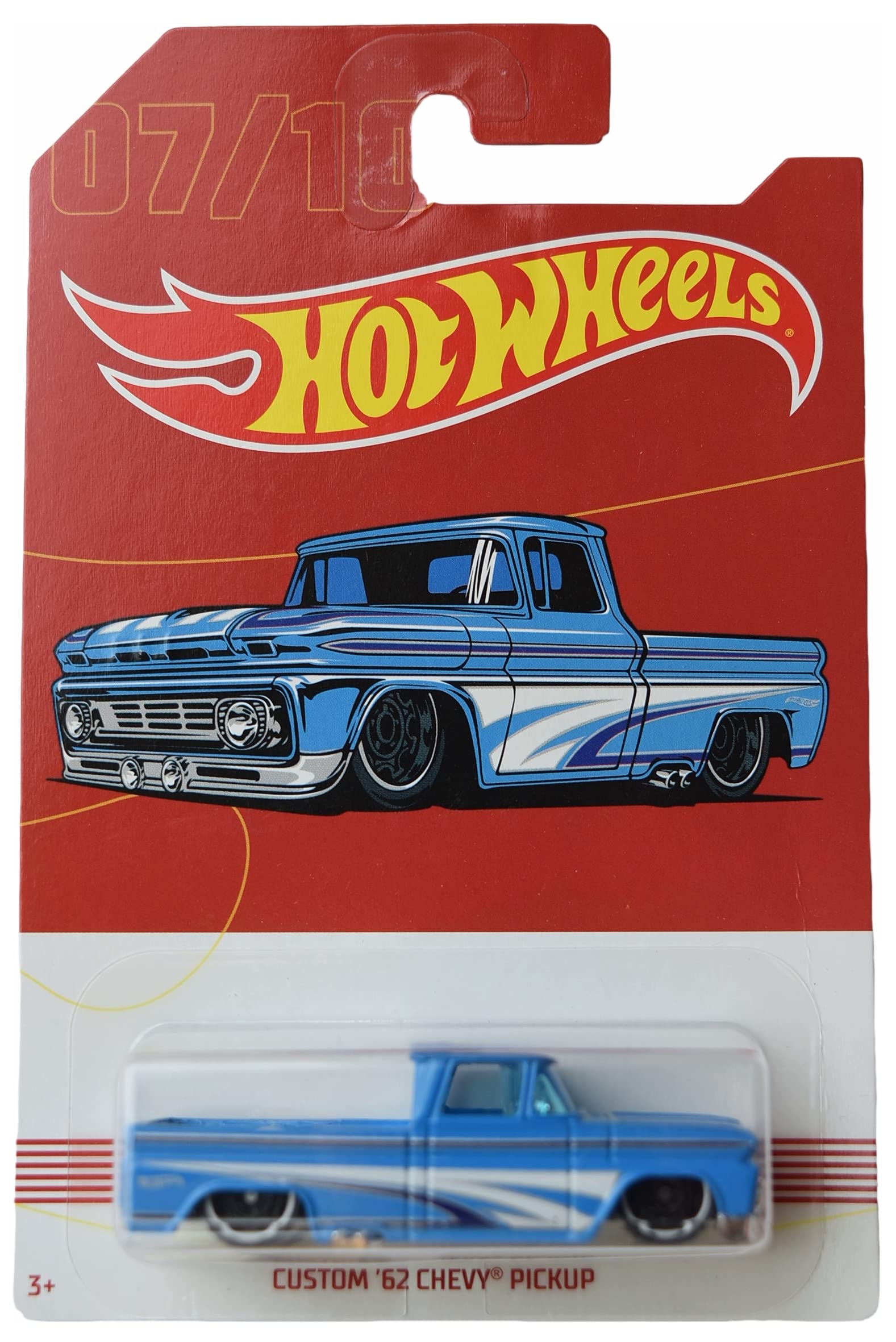 Amazon.com: Hot Wheels Custom '62 Chevy Pickup, [Blue] 7/10 : Toys