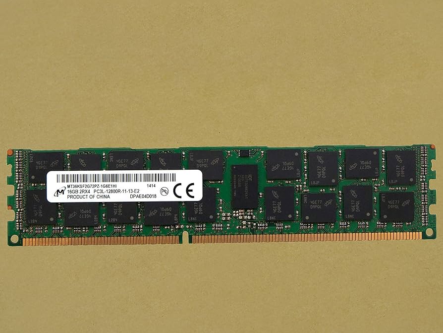 MICRON 16GB PC3L-12800R DDR3-1600 Registered ECC Memory