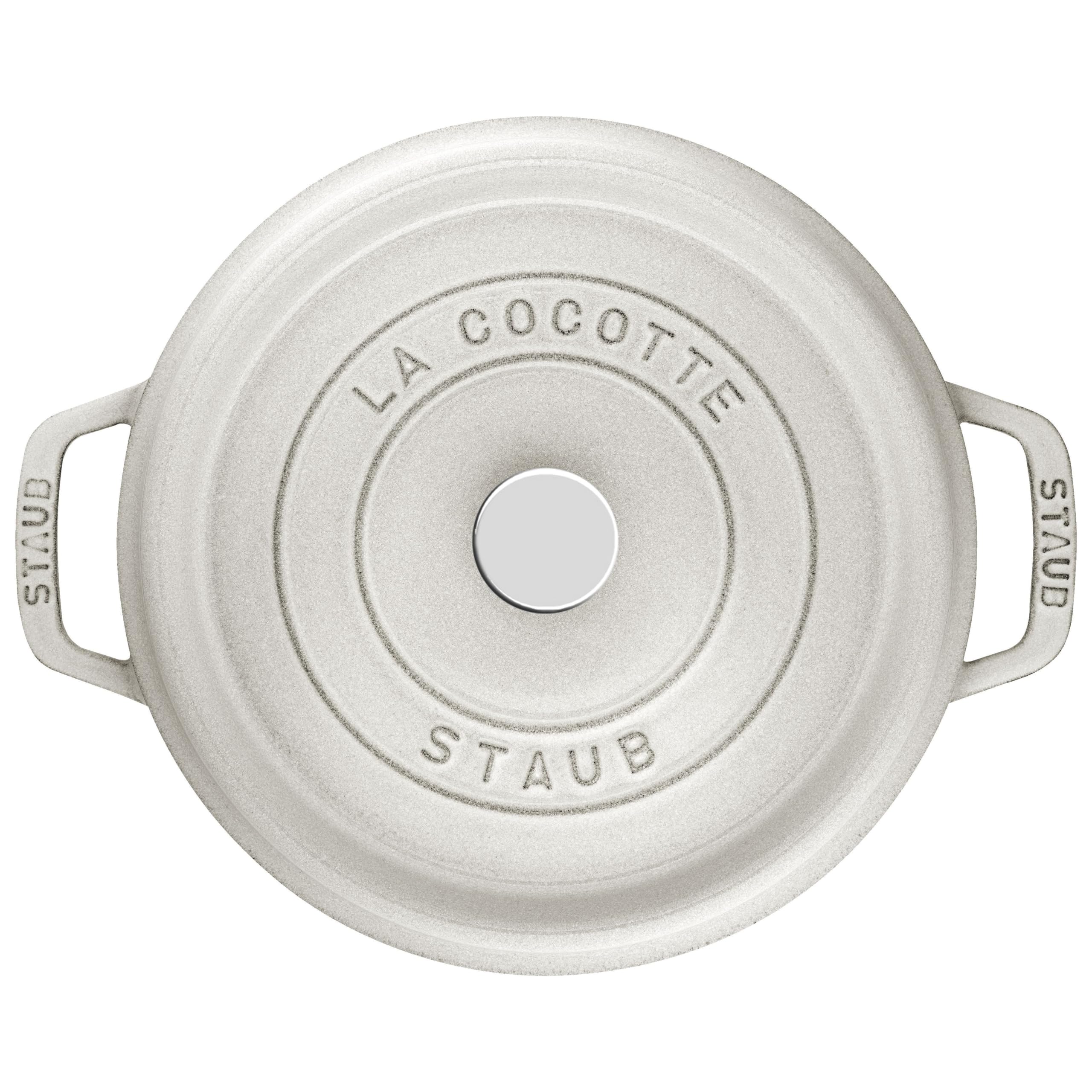 Amazon.com: STAUB Cast Iron Round Cocotte 26 cm White Truffle