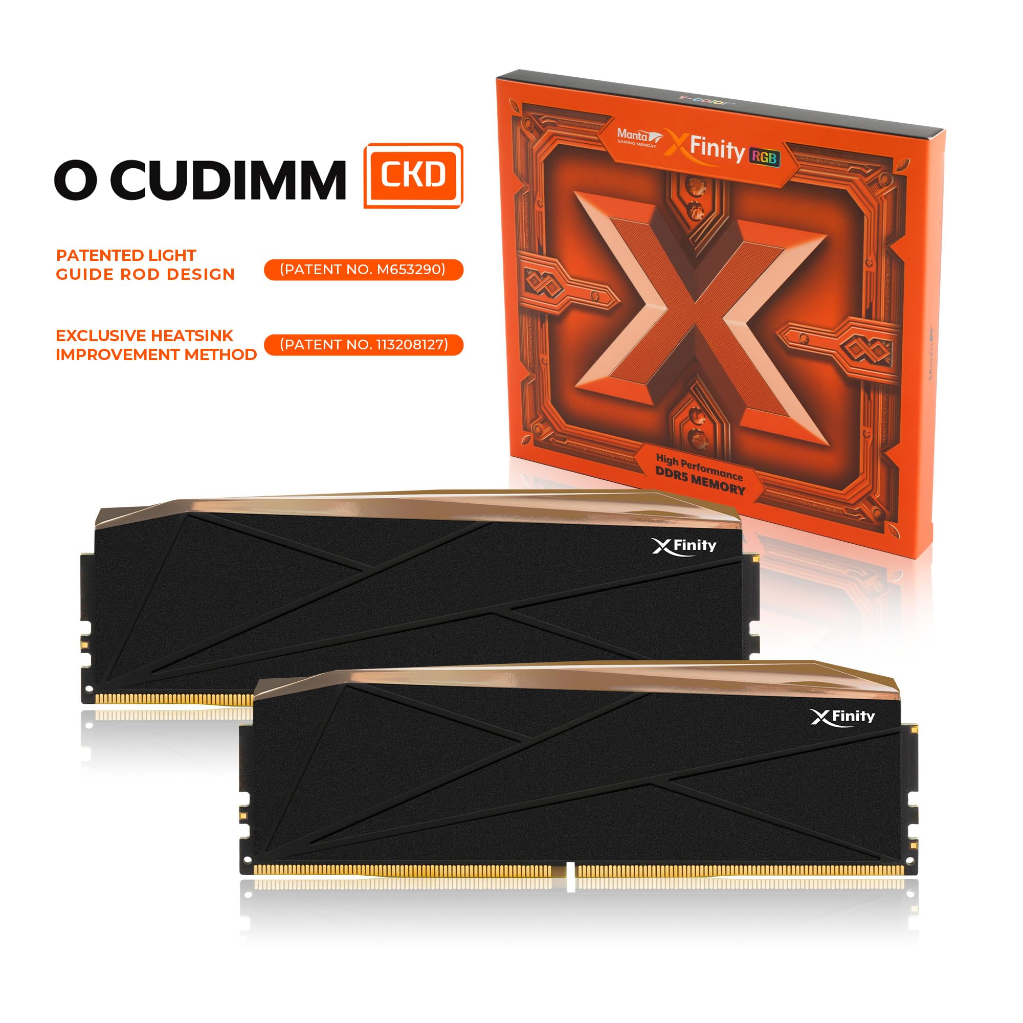V-Color DDR5 Manta XFinity 32GB (16GBx2) 8000MHz CL38-48-48 1.4V