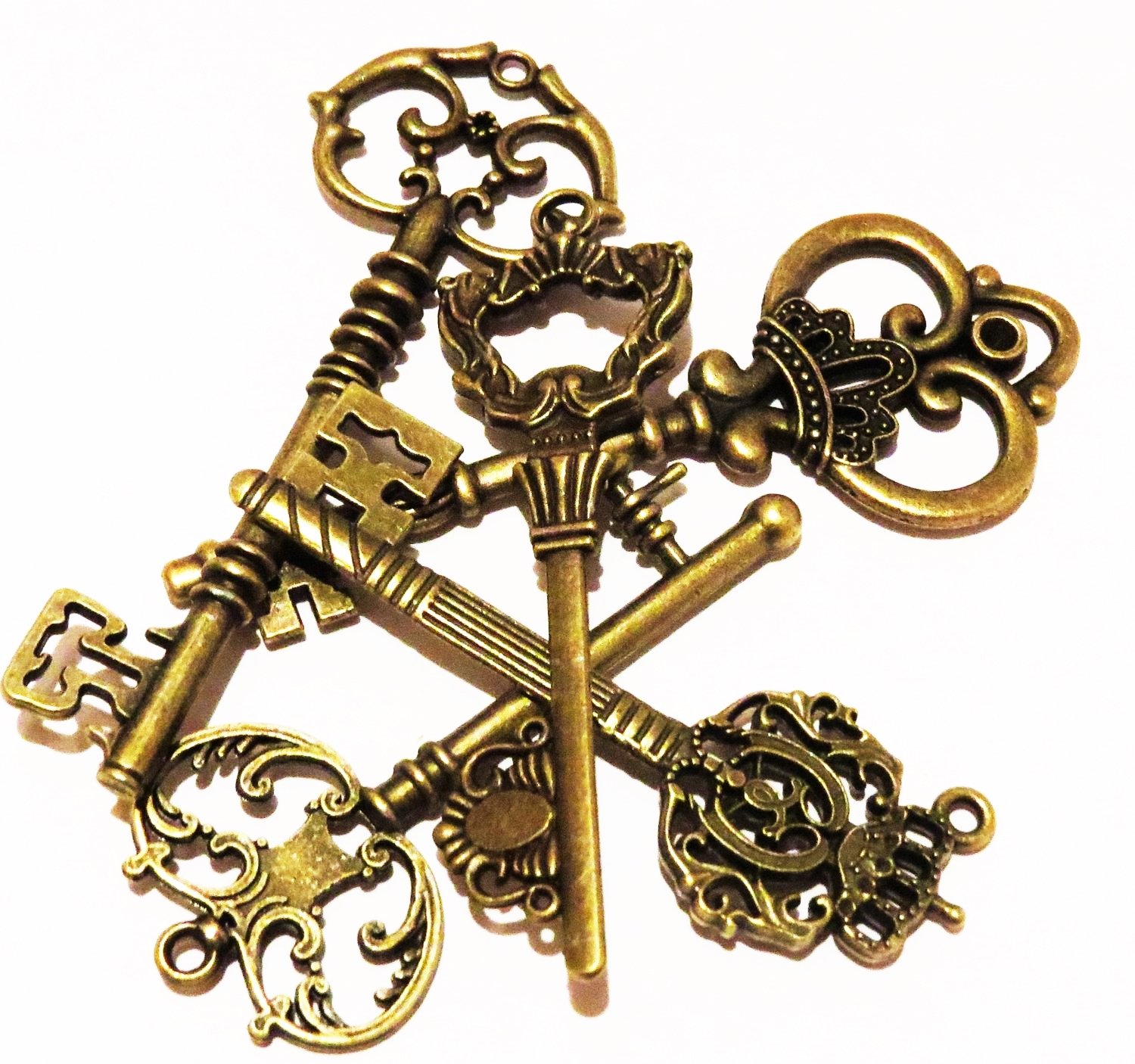 真鍮製 特大サイズ 特大キー 鍵 繁栄の鍵 縁起物 オブジェ 額縁入り