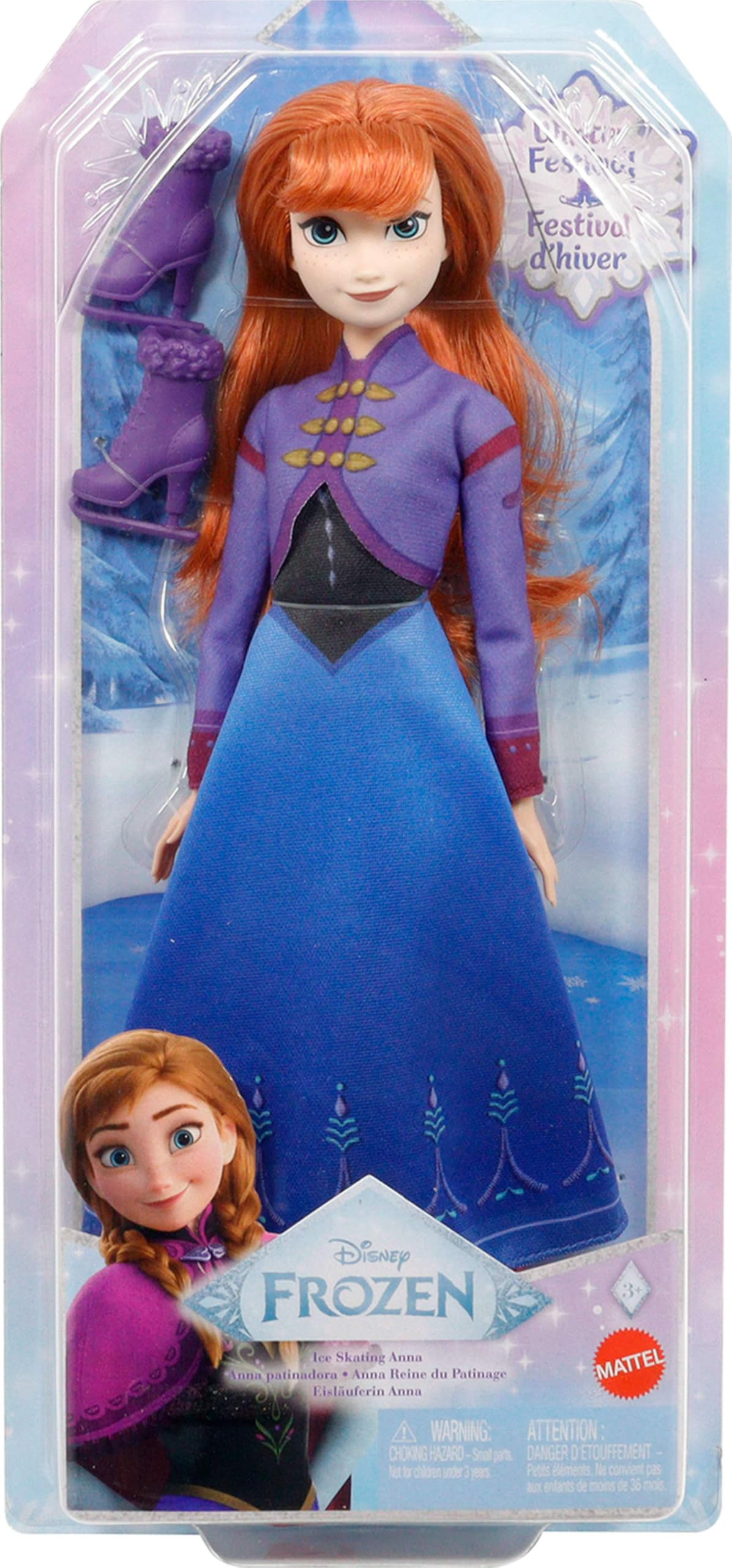 Amazon.com: Mattel Disney Frozen Anna Fashion Doll & Accessories
