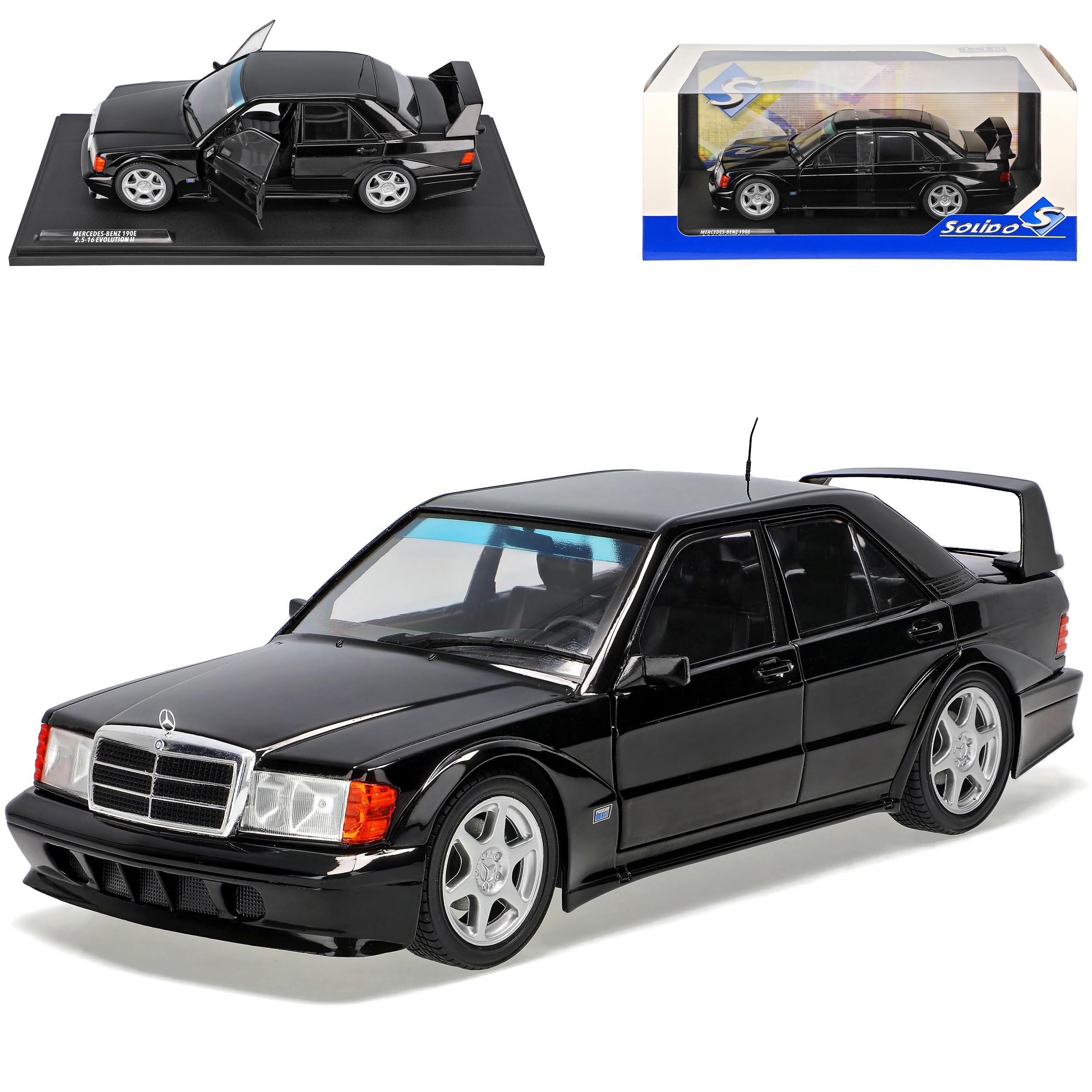 Mercedes-B C-Klasse 190E W201 2.5-16V Evolution II Schwarz 1982