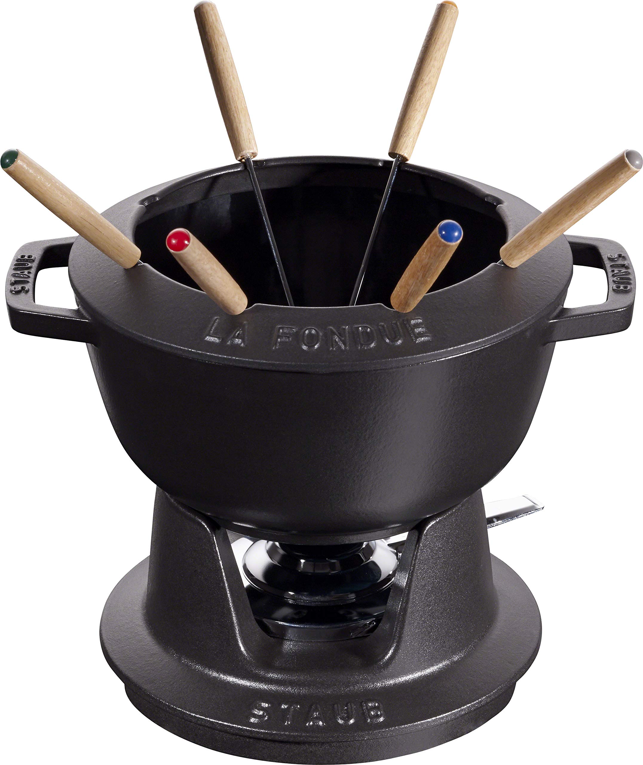 Amazon.com: Staub Speciality 40511-972 Fondue Set, Black, 7.9