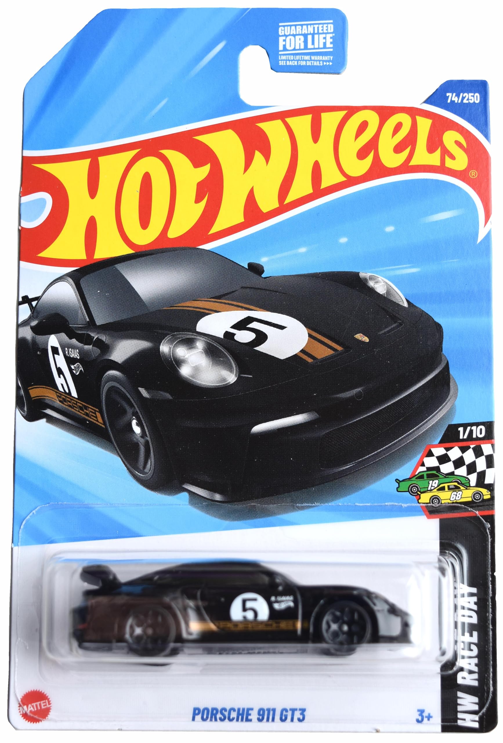 Amazon.com: Hot Wheels Porsche 911 GT3, HW Race Day 1/10 [Black