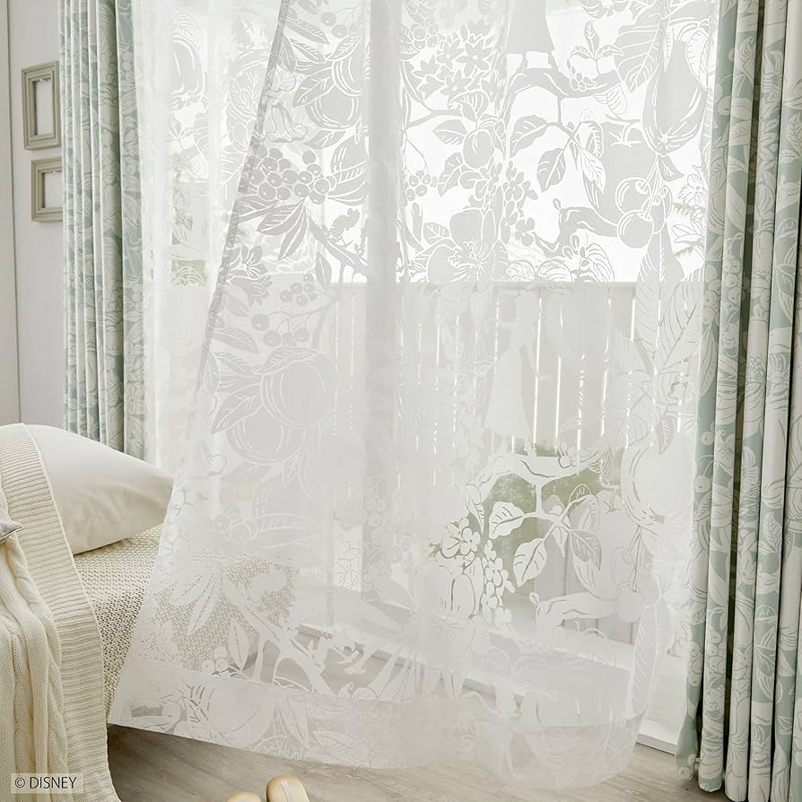 Amazon｜スミノエ(Suminoe) セミオーダーレースカーテン ホワイト 幅