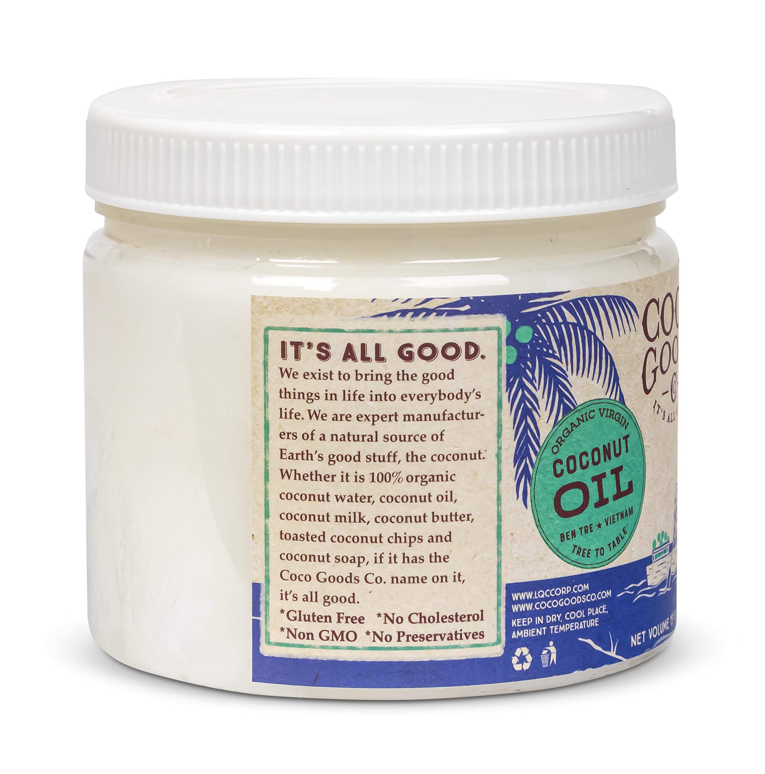 Amazon.com : CocoGoodsCo Single-Origin Organic Unrefined Virgin
