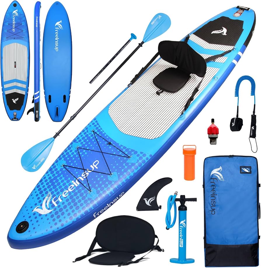 Freein Inflatable Stand Up Paddle Board ，Capacity 2-in-1 SUP