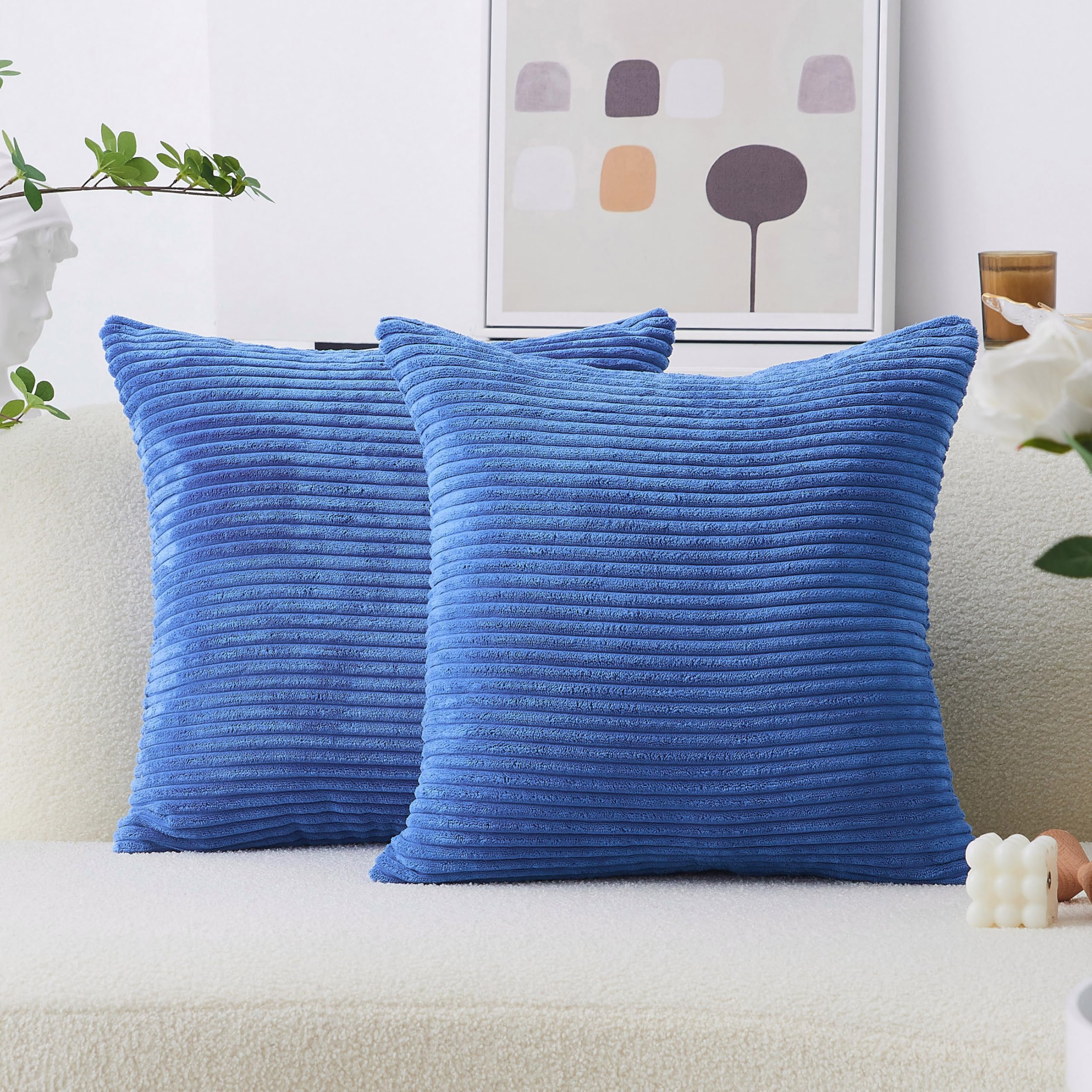 Amazon.com: Home Brilliant Blue Decorative Pillows Large Throw