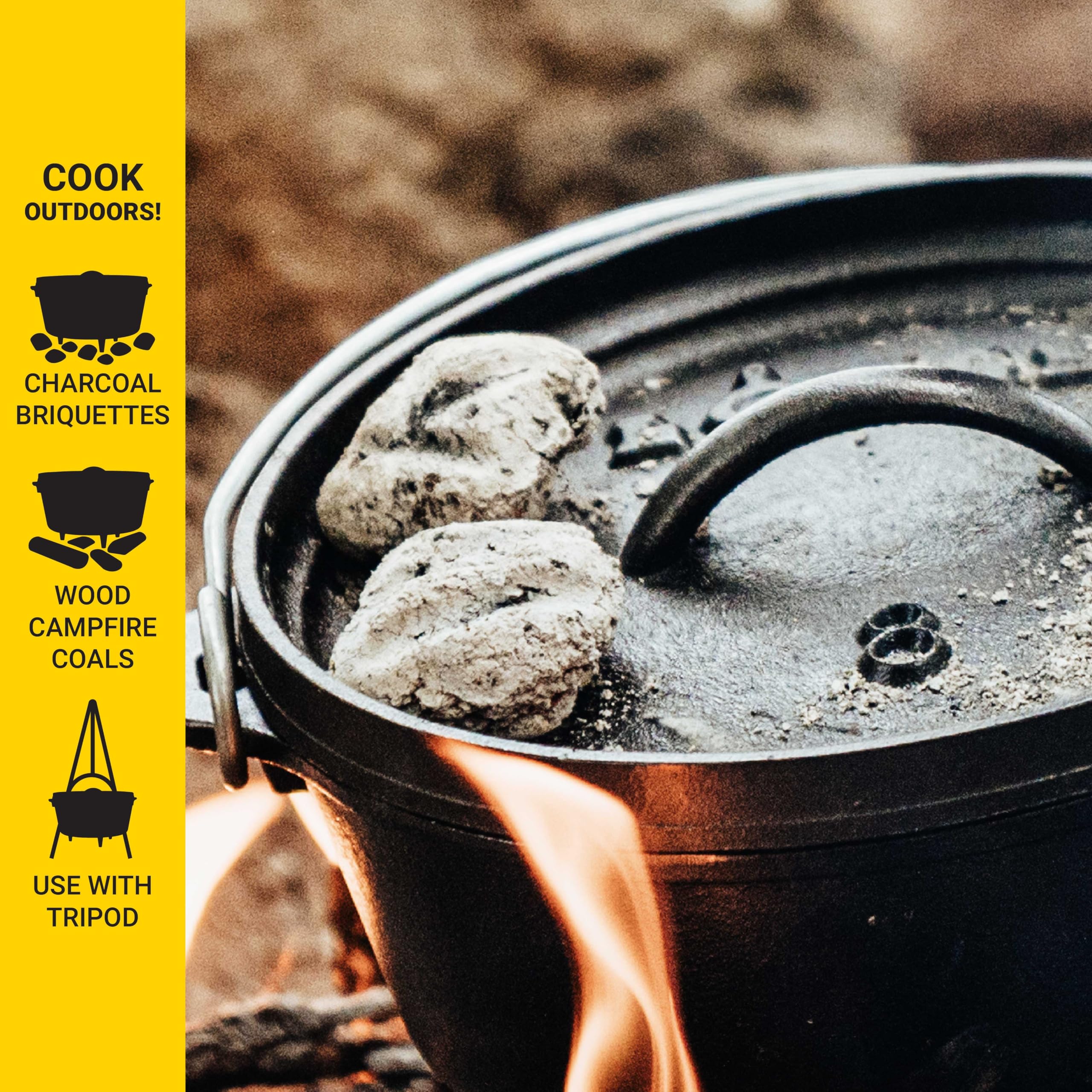 Amazon | LODGE(ロッジ) キャンプオーブン L8CO3 8インチ | Lodge