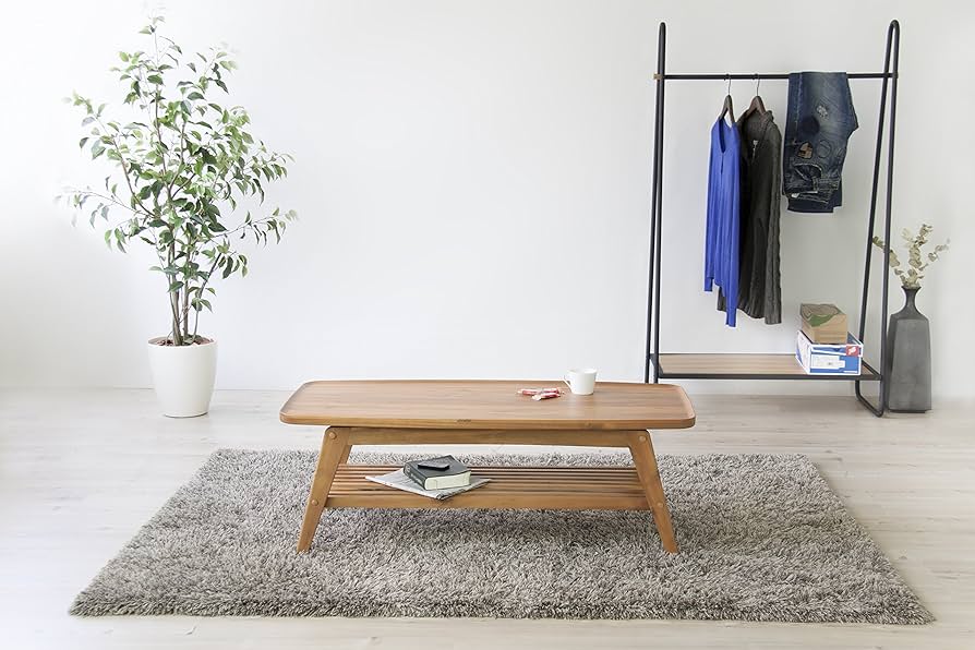 Amazon.co.jp: AZUMAYA ローテーブル コーヒーテーブル 幅110cm 天然木