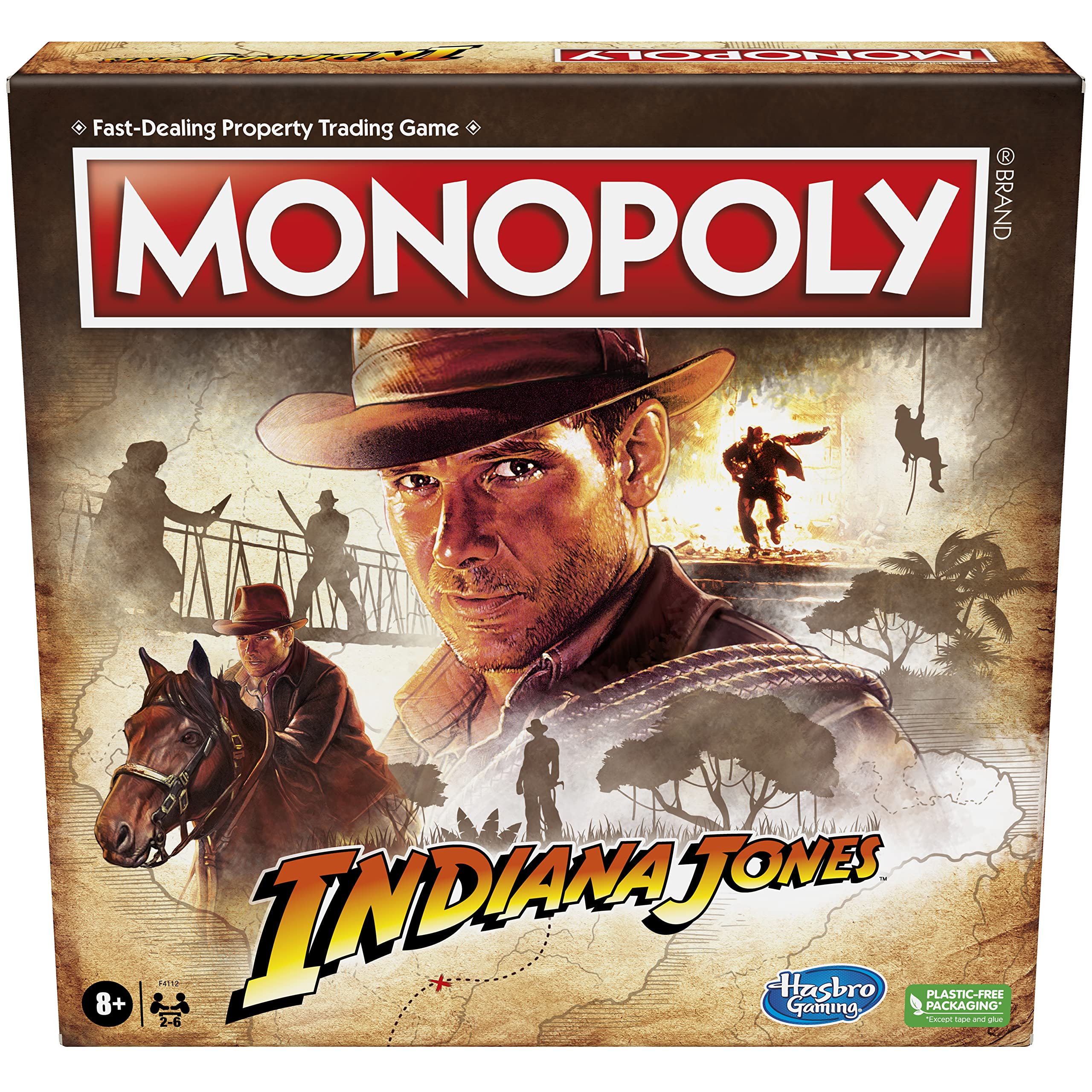 Amazon.com: Hasbro Gaming Monopoly Indiana Jones Game, Inspired by