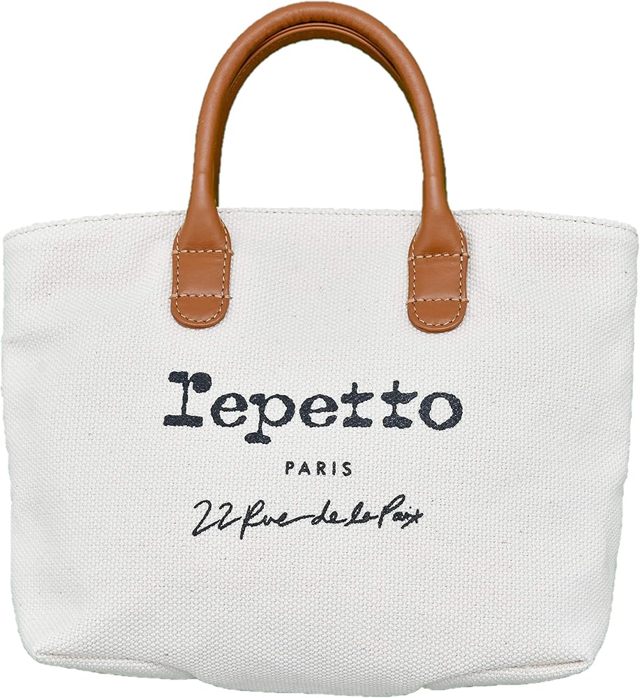 Amazon | repetto TOILE キャンバス ミニトートバッグ 白 ホワイト
