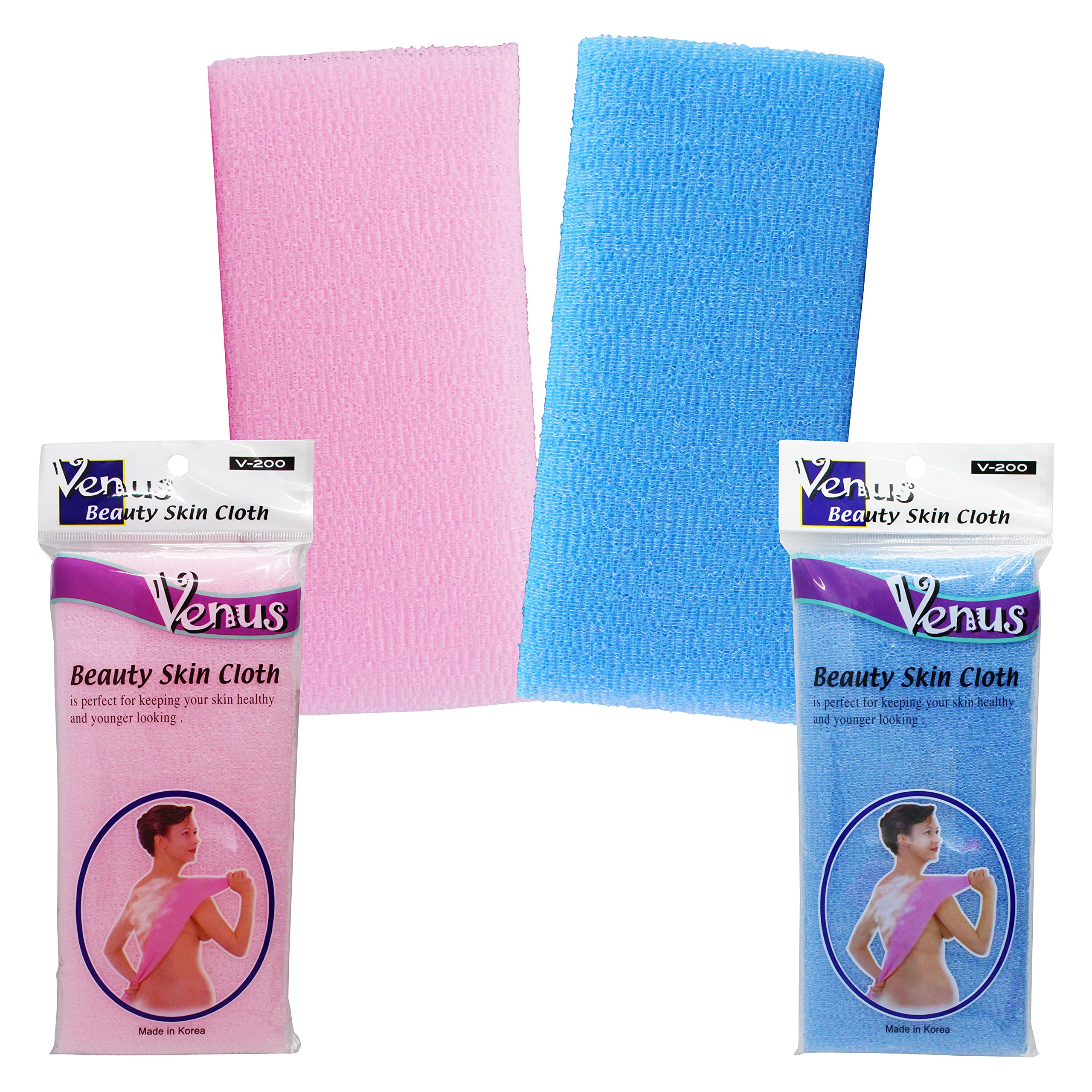 Amazon.com: Venus Beauty Bath Shower Exfoliating Towel Cloth Nylon