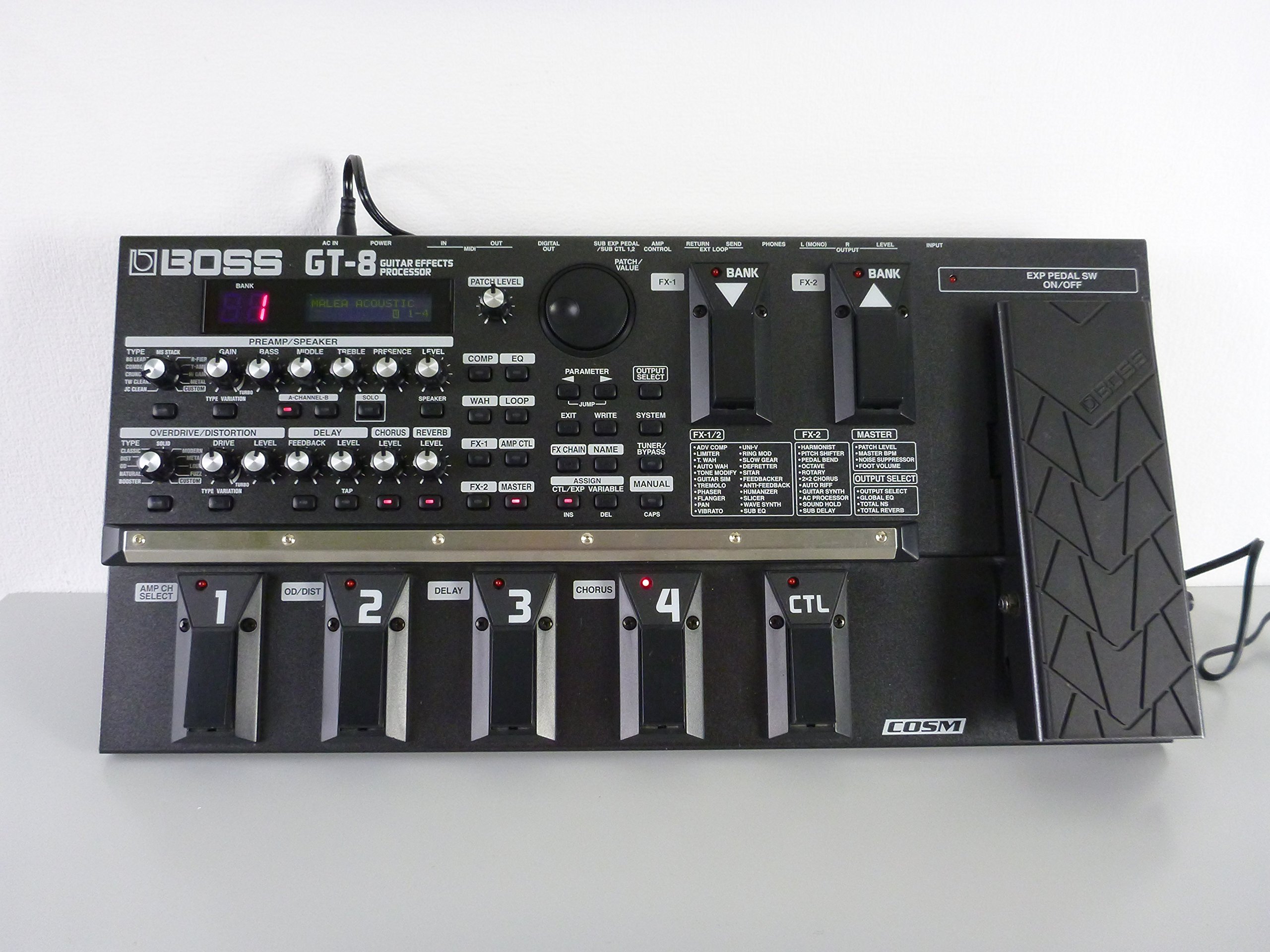 Amazon.co.jp: BOSS ギター・エフェクツ・プロセッサー GT-8 : 楽器