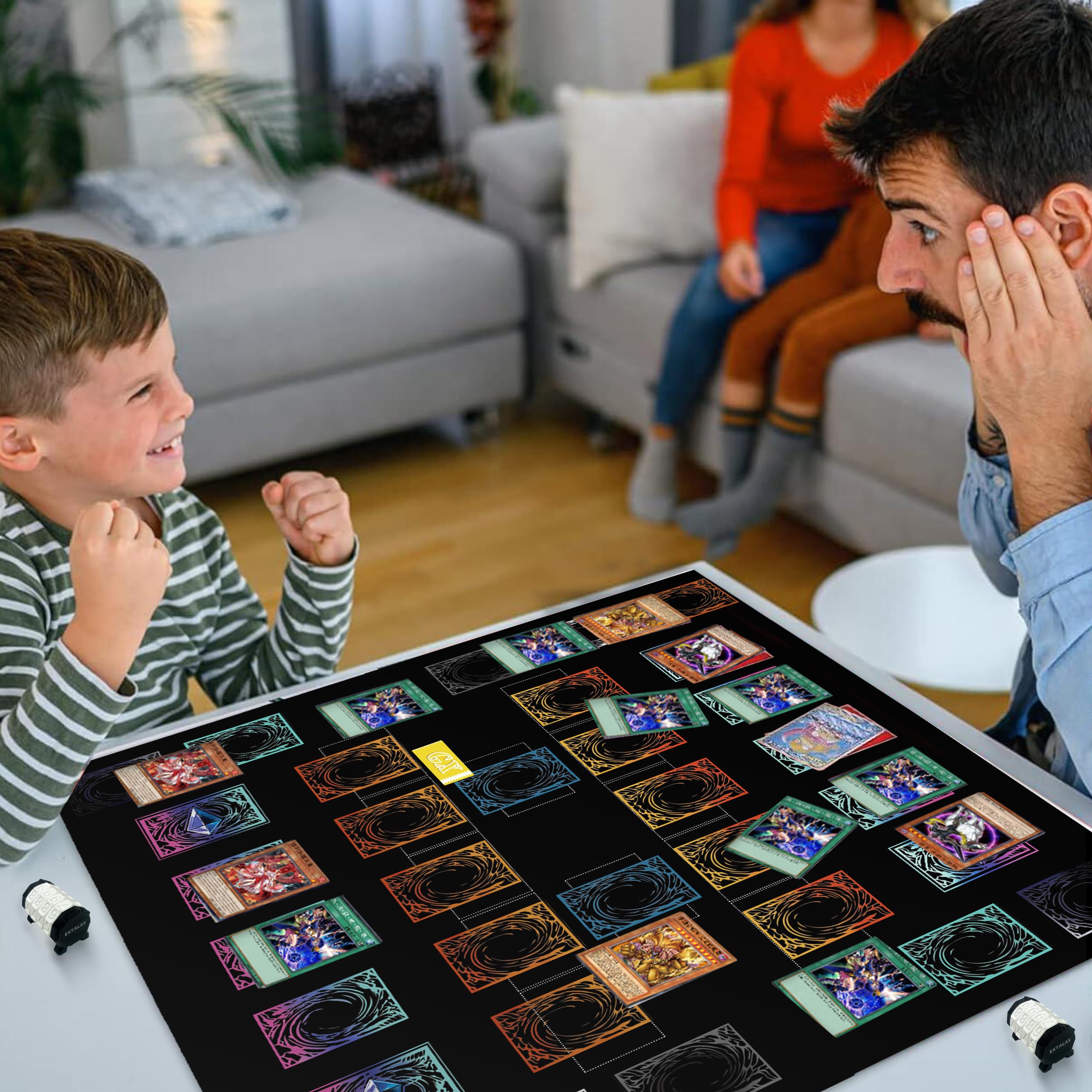 Amazon | 遊戯王プレイマット、2人用、フリーカウンター×2、収納バッグ