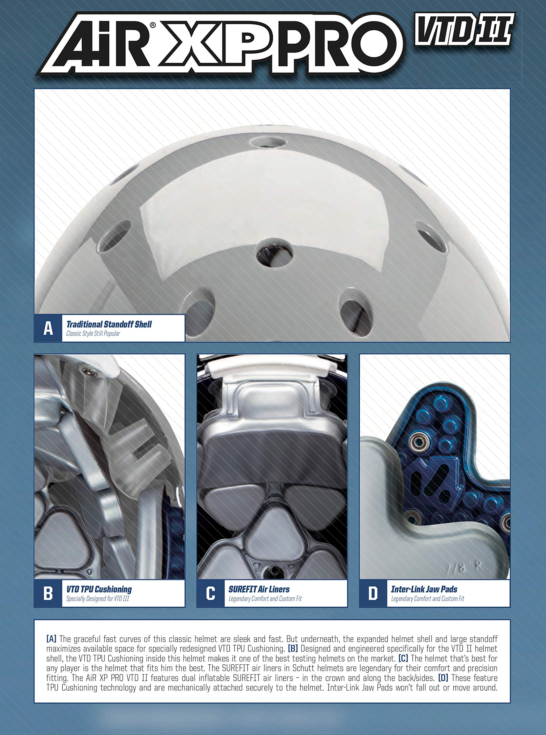 Amazon.co.jp: Schutt Sports Varsity AiR XP Pro VTD II フットボール