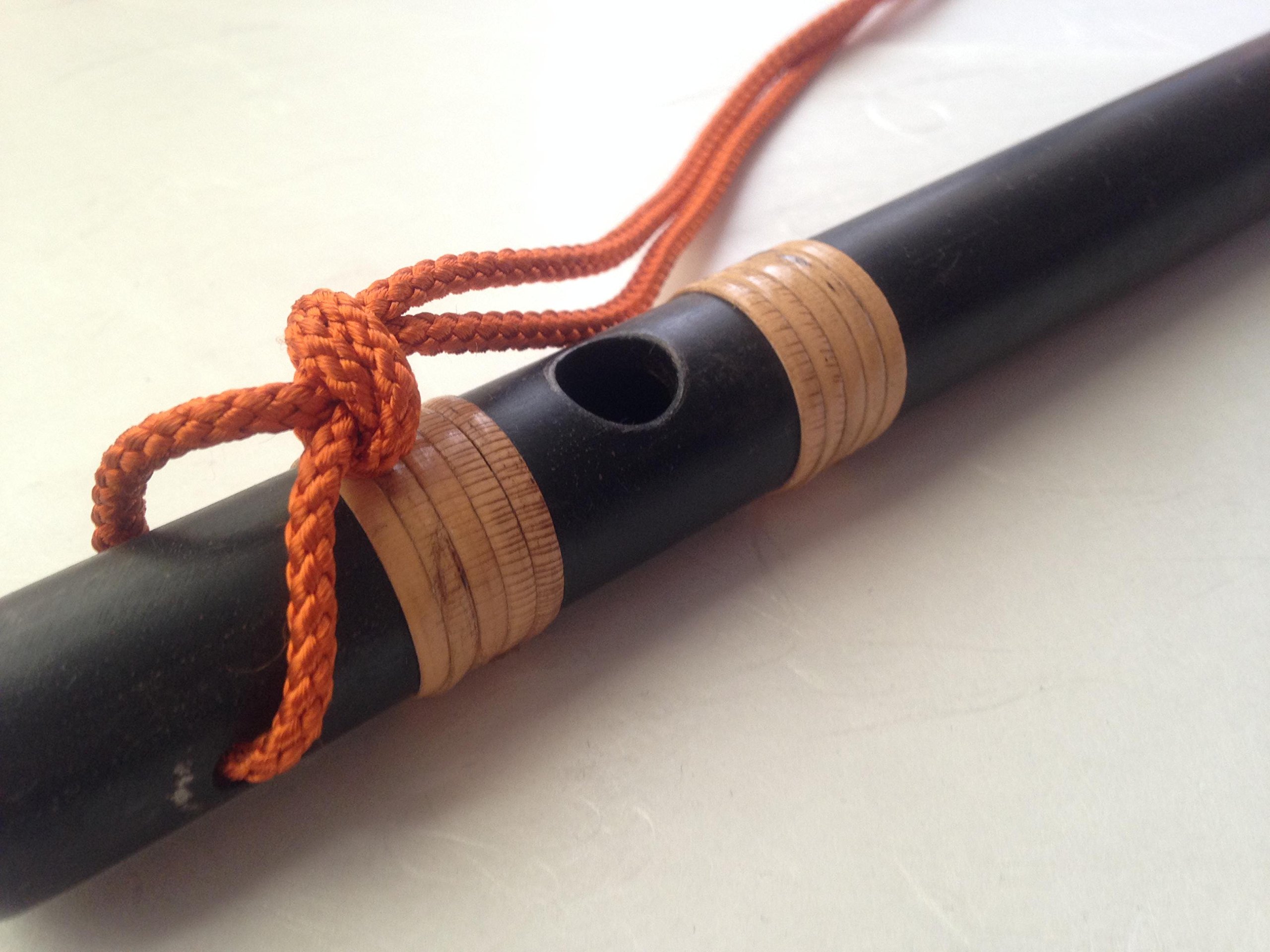 武道具 調律済み 護身具 鉄笛 鉄篠笛 六本調子 全鋼（ 手の内寸鉄