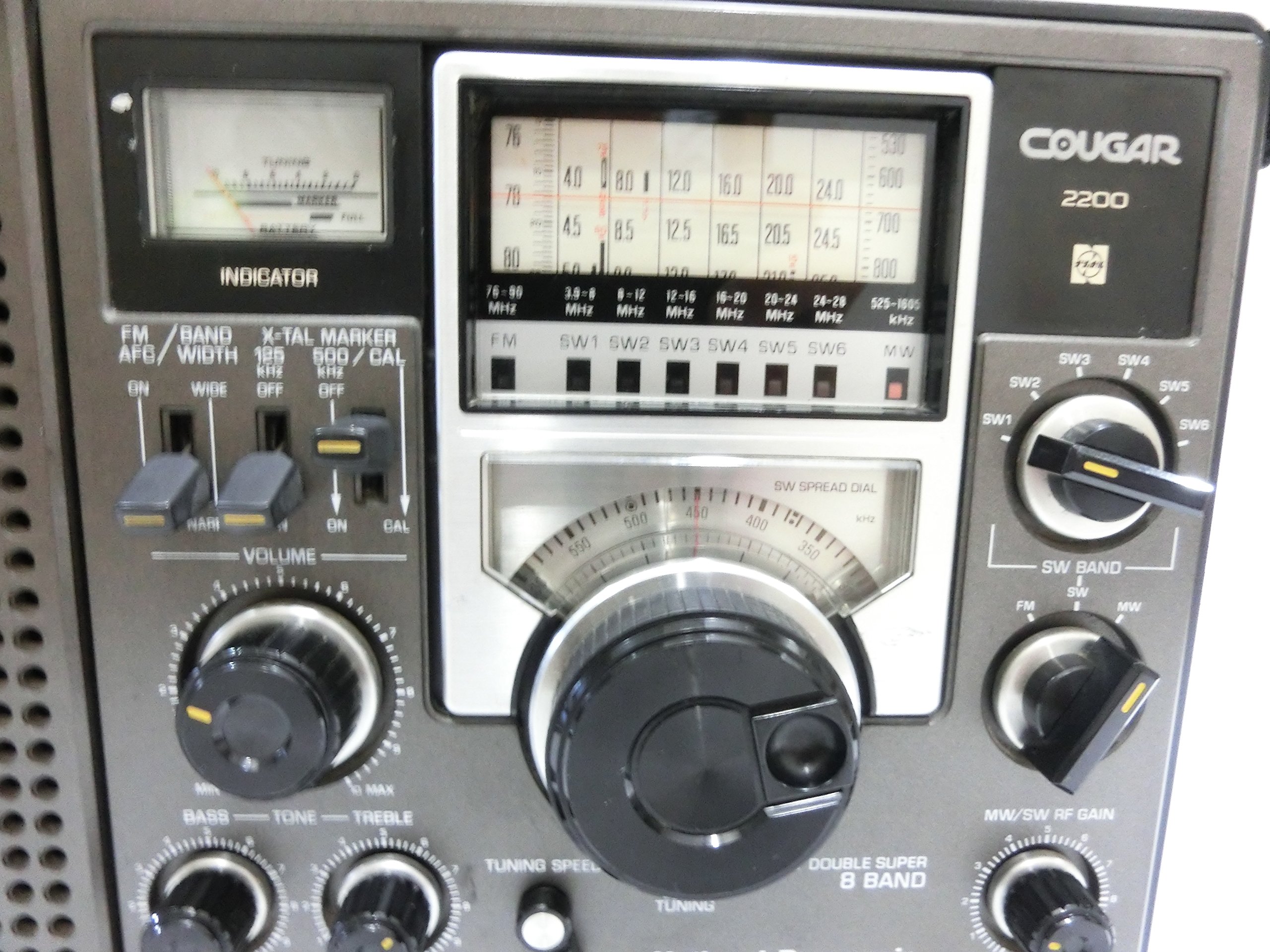 ナショナル クーガ RF-2200 MW/SW/FM BCLラジオ National COUGER【20
