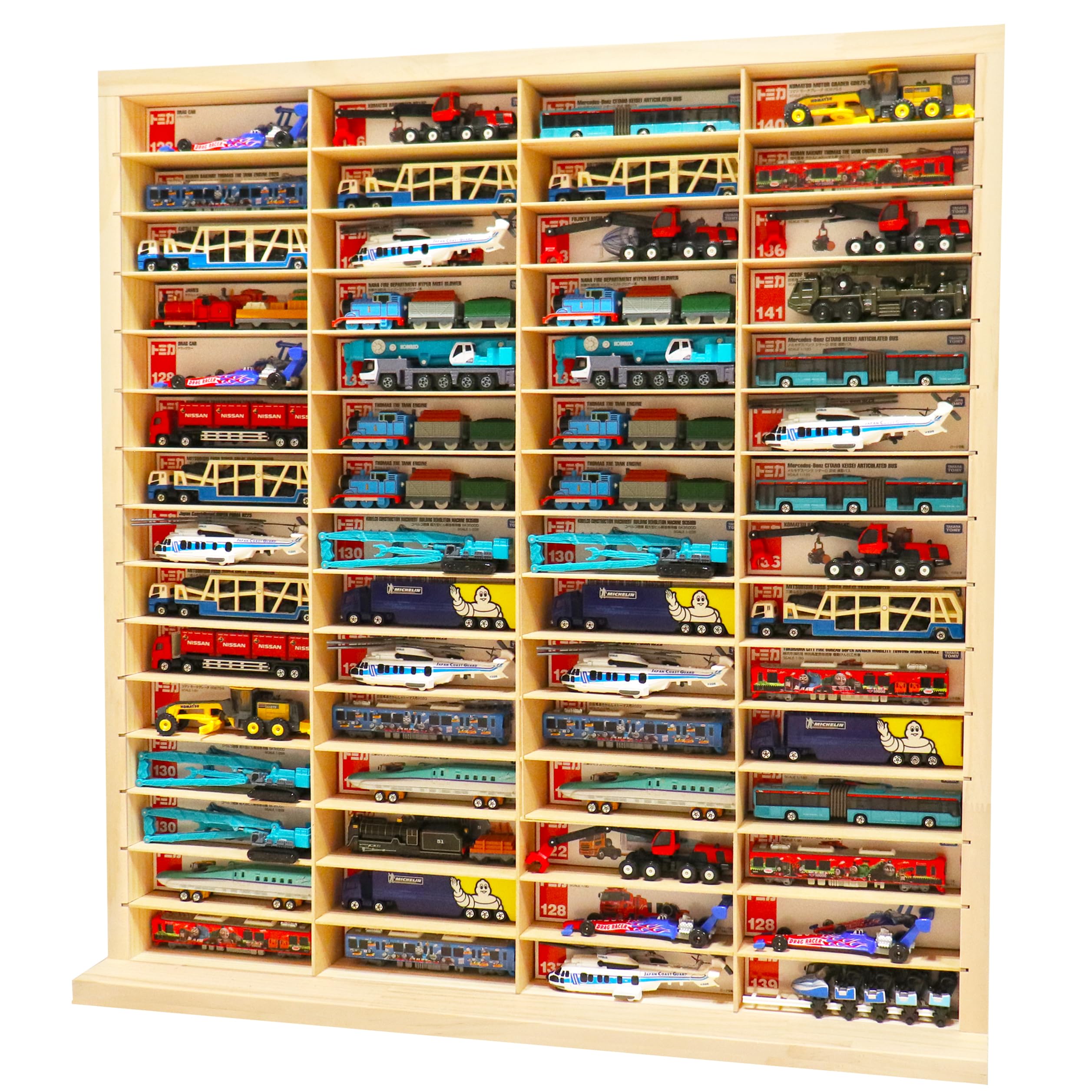 Amazon.co.jp: もりもり工房 ミニカーケース ( 15×4マス / 扉なし/最大